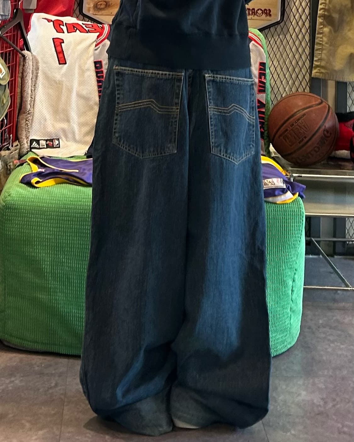 washing denim wide hip-hop pts 상품이미지3