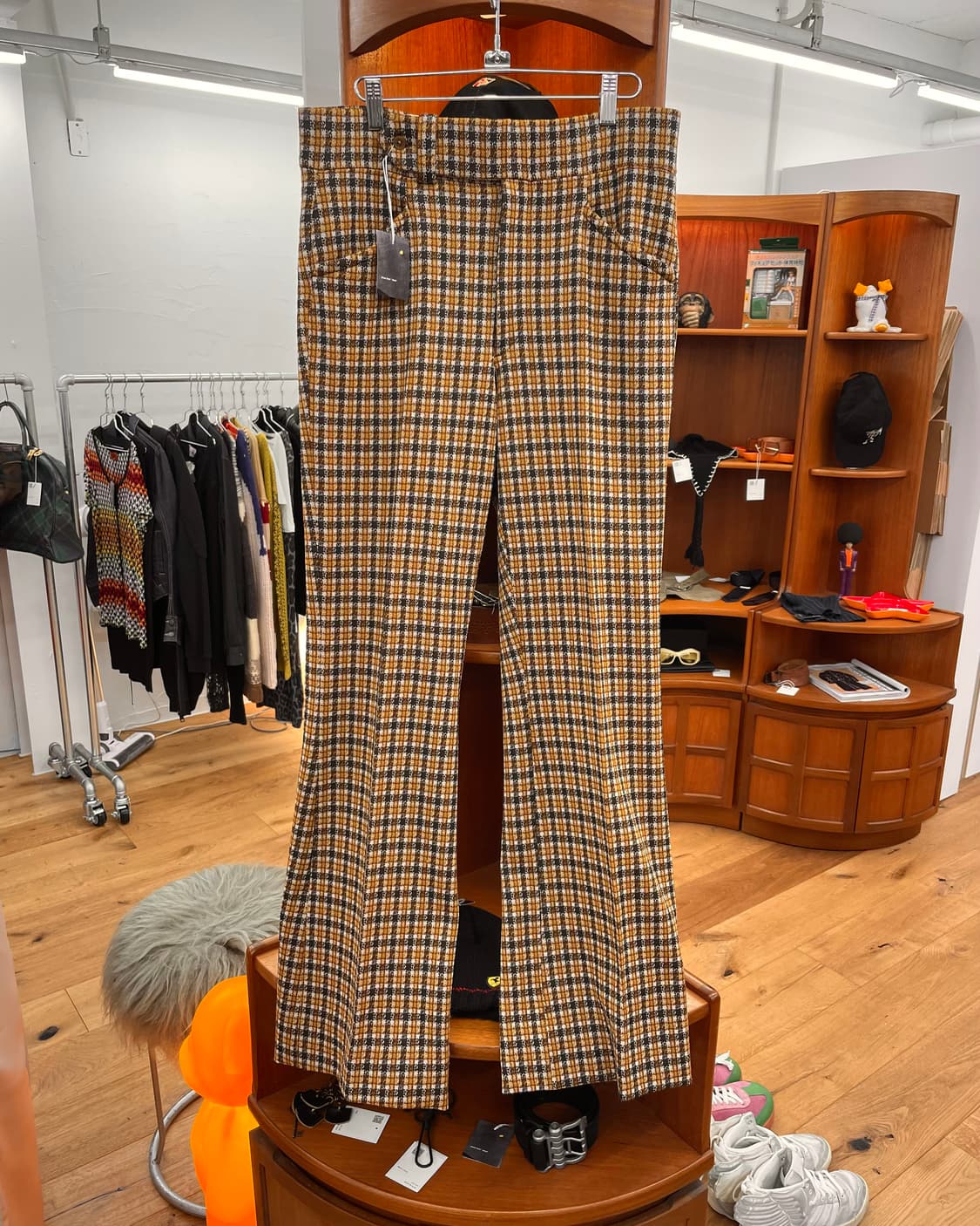 [33] 80s 체크 플레어 팬츠 상품이미지4