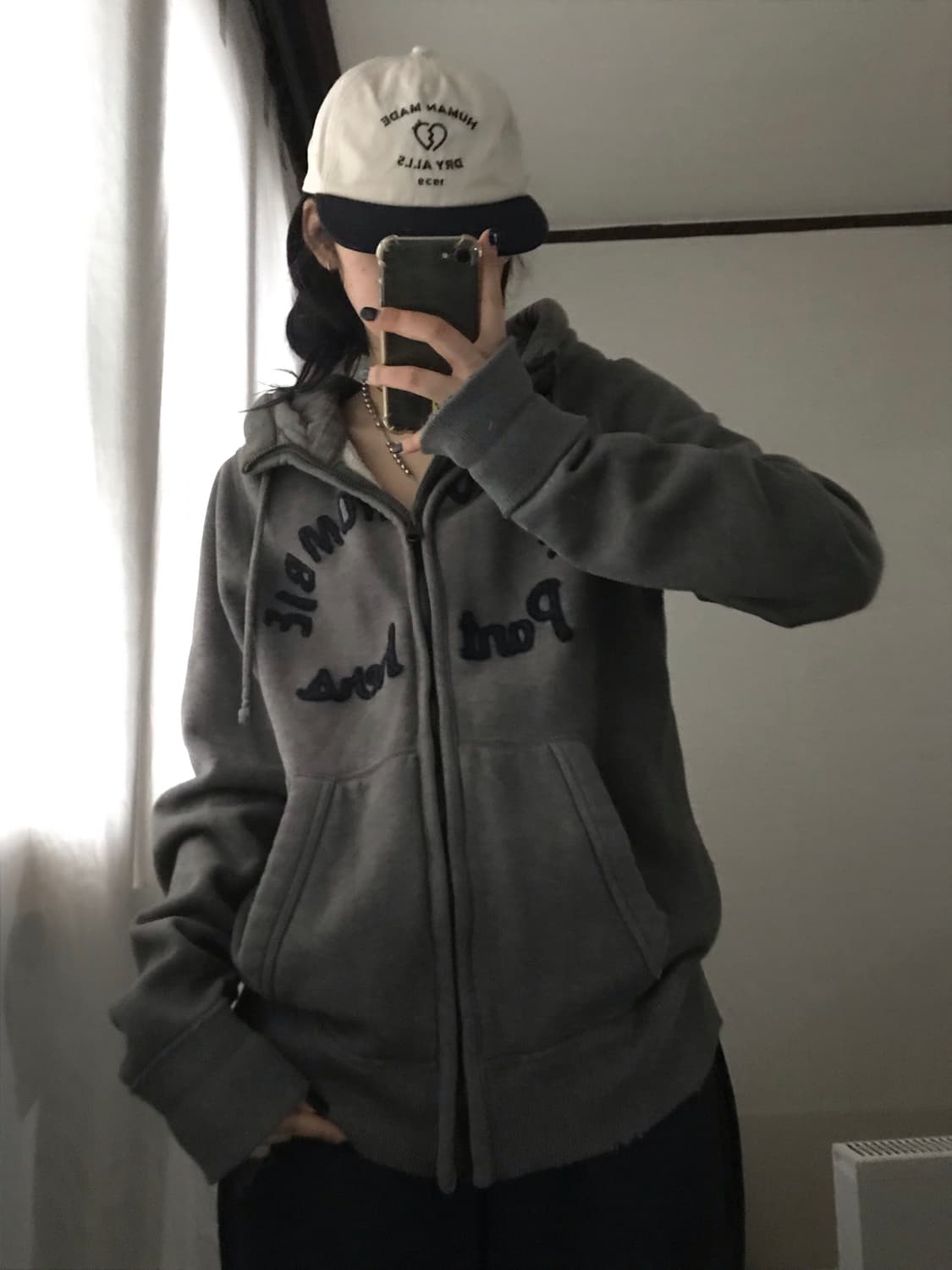 아베크롬비 그레이 하이넥 후드집업 상품이미지5