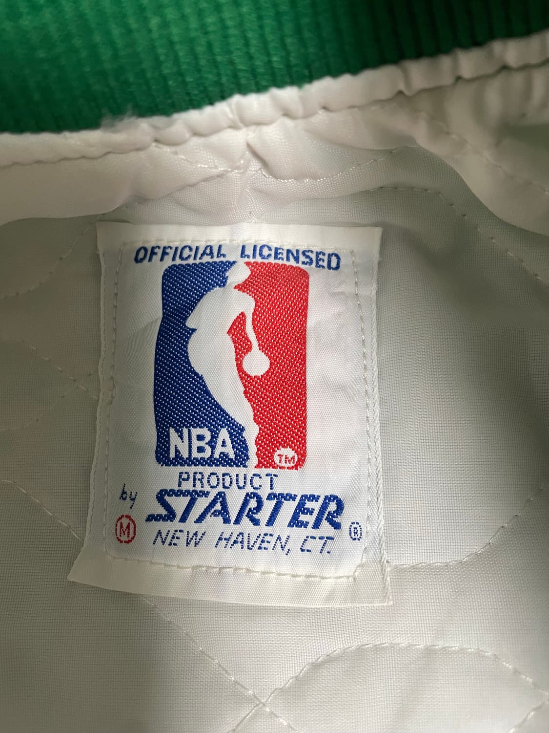 빈티지 90s 스타터xNBA 보스턴 셀틱스 바시티 자켓(m) 상품이미지4