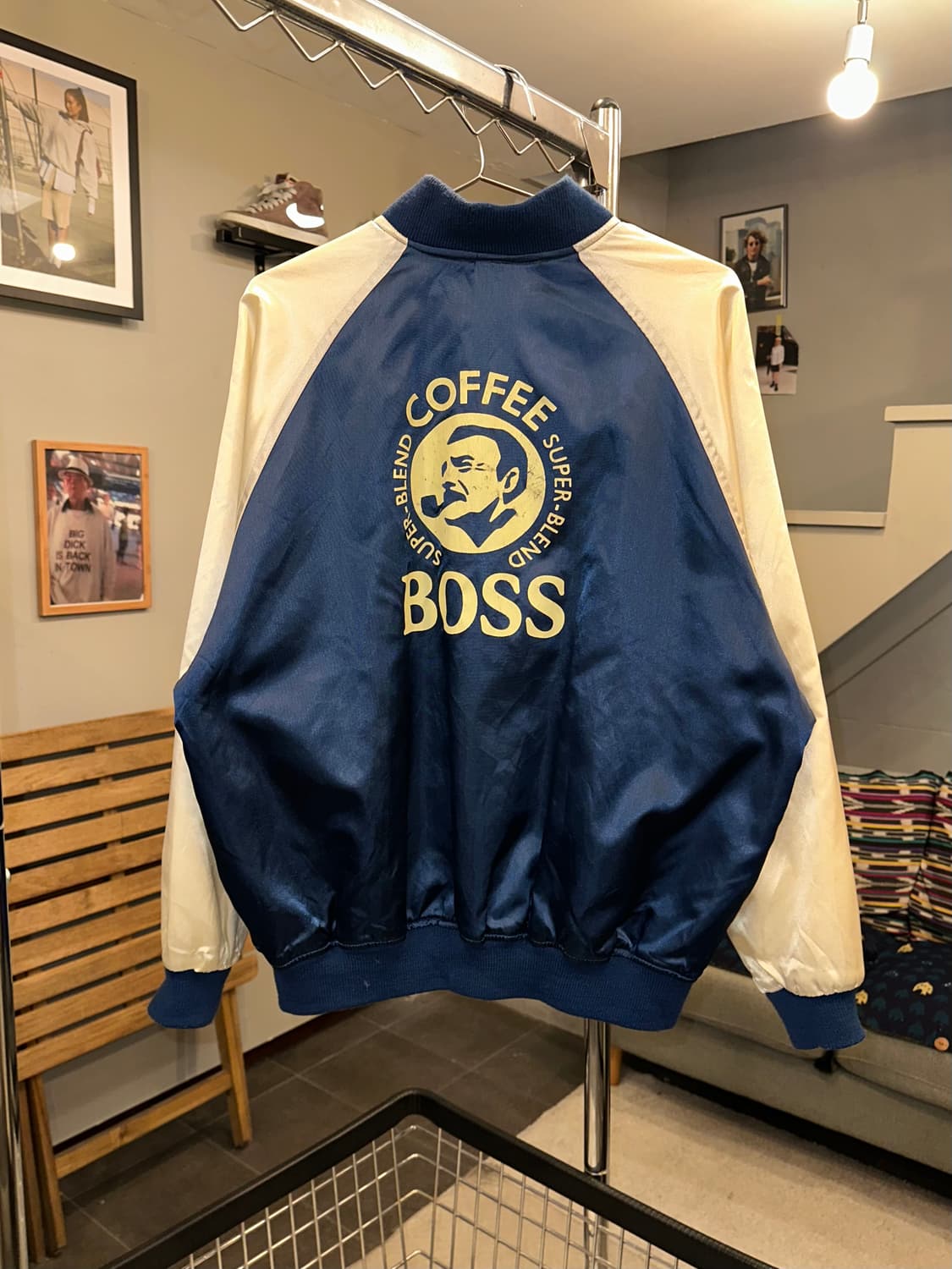 90’s Suntory Coffee Boss satin jacket  상품이미지9