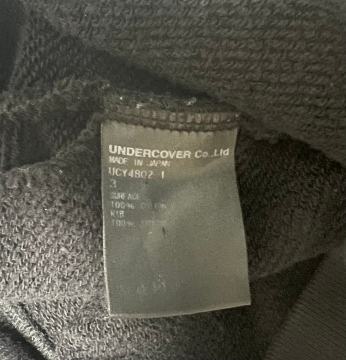 언더커버 신디셔먼 맨투맨 3사이즈 상품이미지3