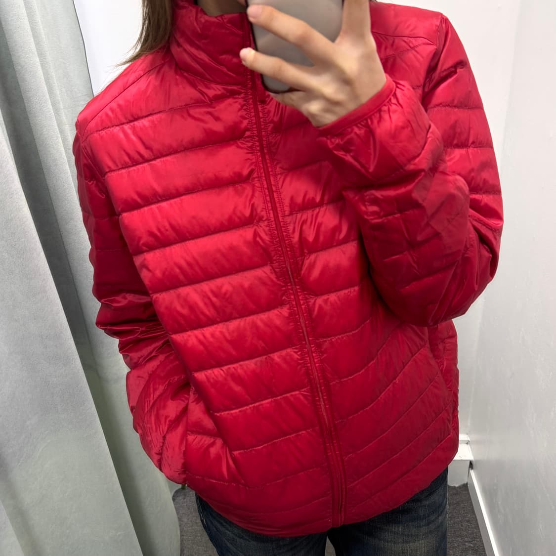 유니클로 레드 경량패딩 상품이미지2