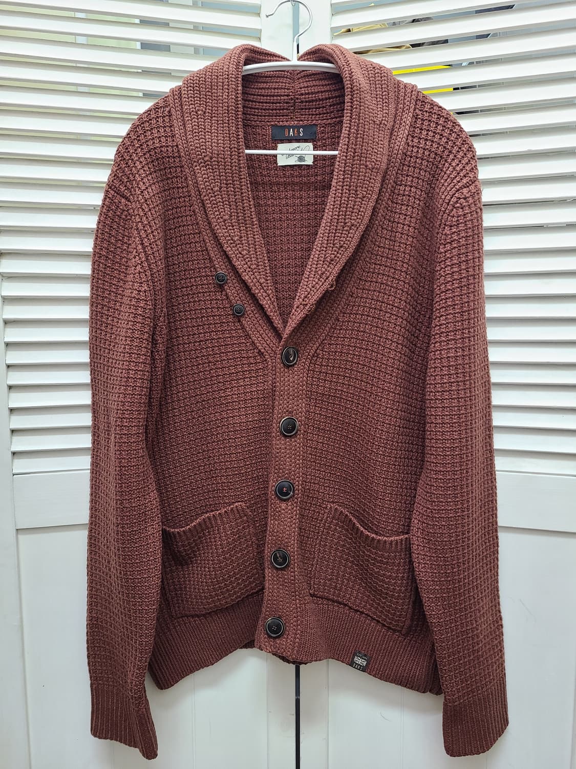 닥스 울캐시미어 숄카라 가디건 상품이미지1