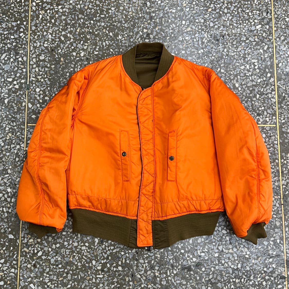 90s USA 알파 MIL-J-82790J MA-1 자켓 L 상품이미지3