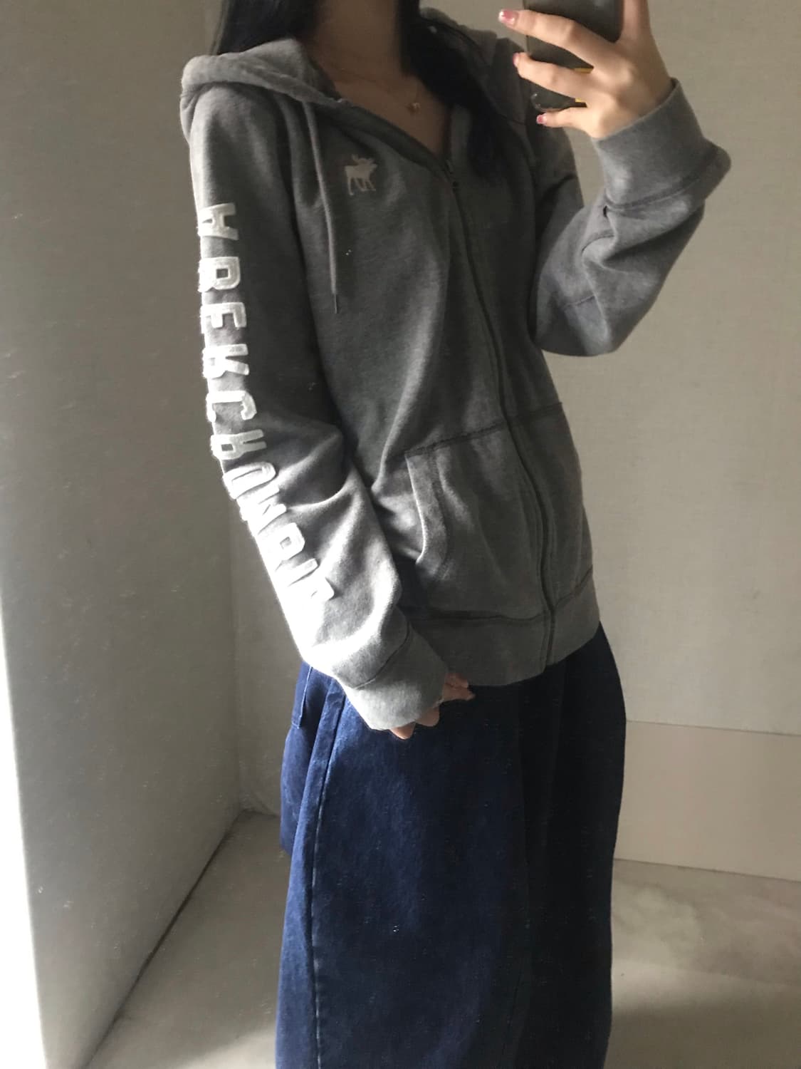 아베크롬비 그레이 후드집업 상품이미지4