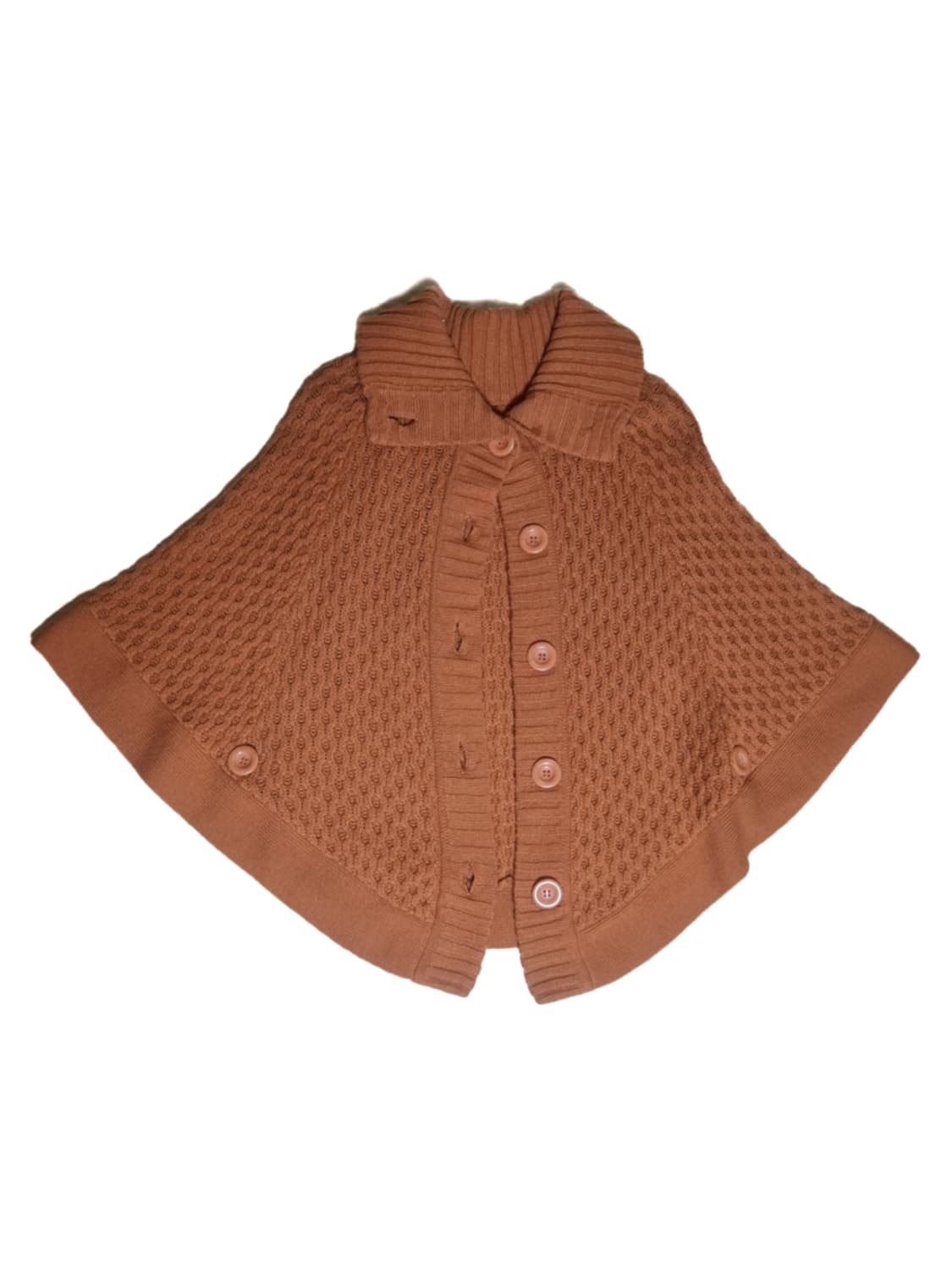 빈티지 다홍색 오렌지 케이프 숄 판초 판쵸 가디건 모리걸하구미히피오리엔탈 상품이미지1