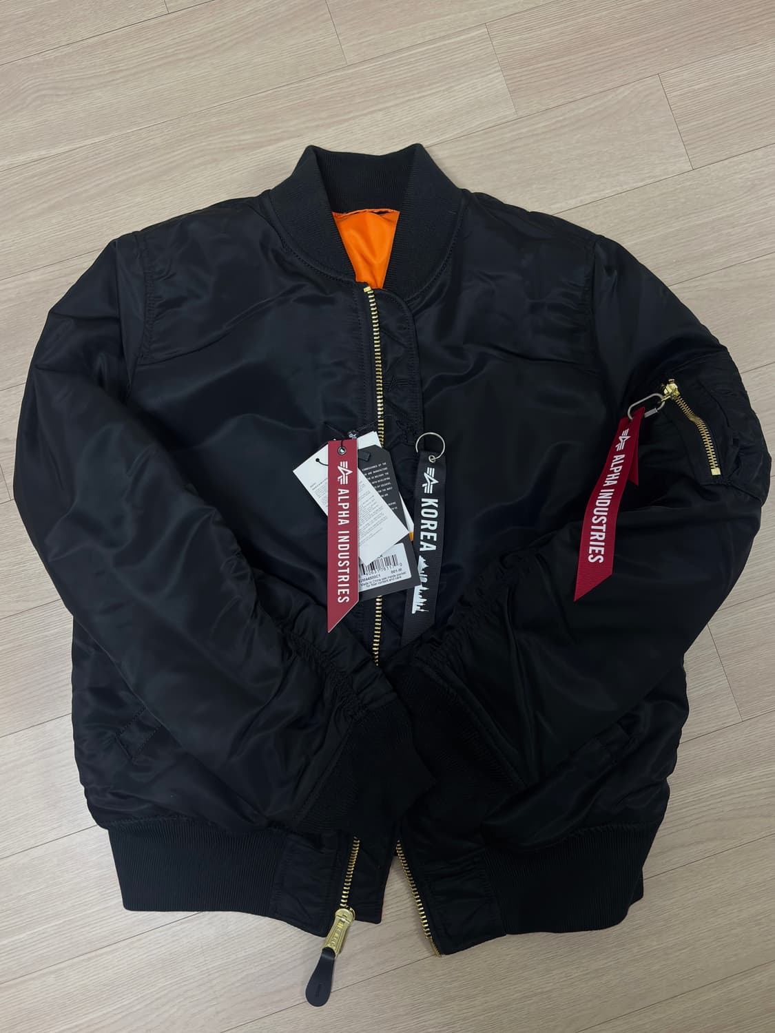 알파인더스트리 MA-1 우먼 블랙 상품이미지1