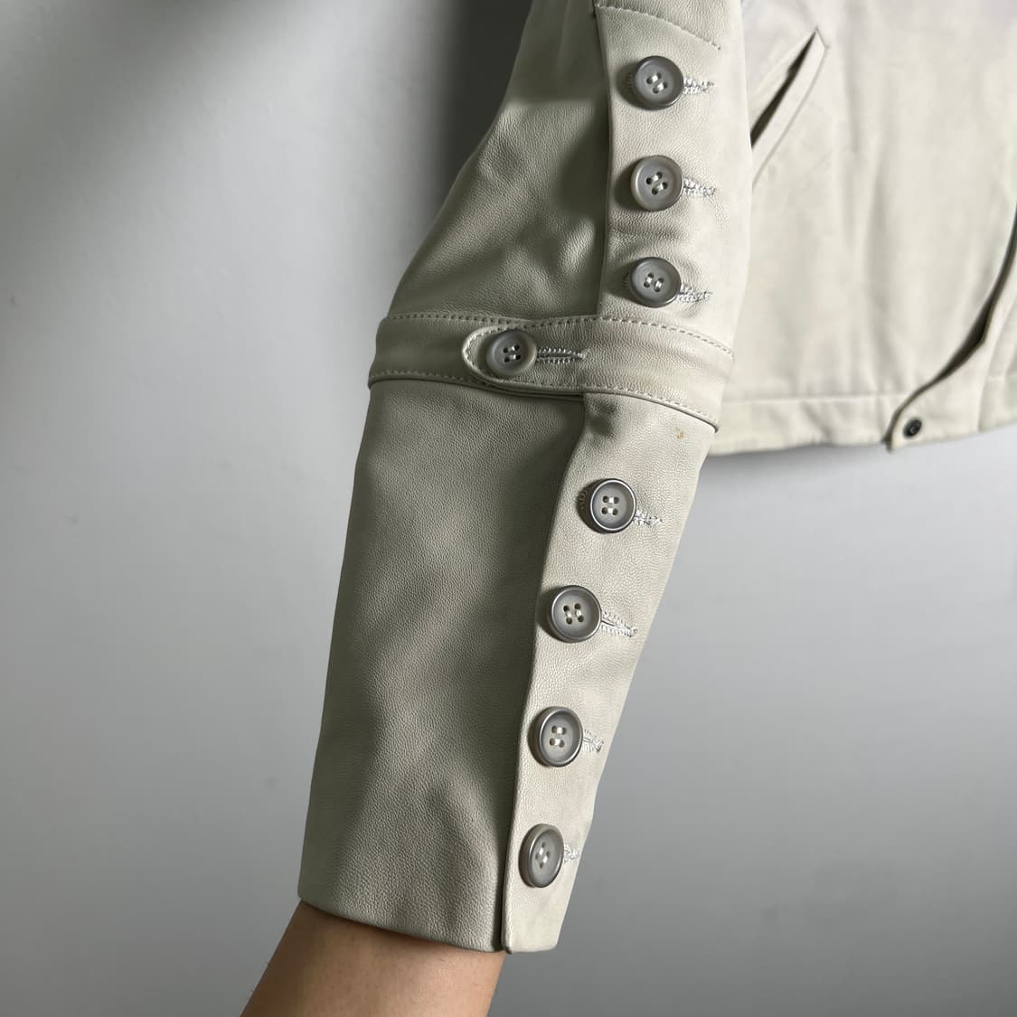 Diesel 디젤 그라데이션 다잉 레더 자켓 S 상품이미지5