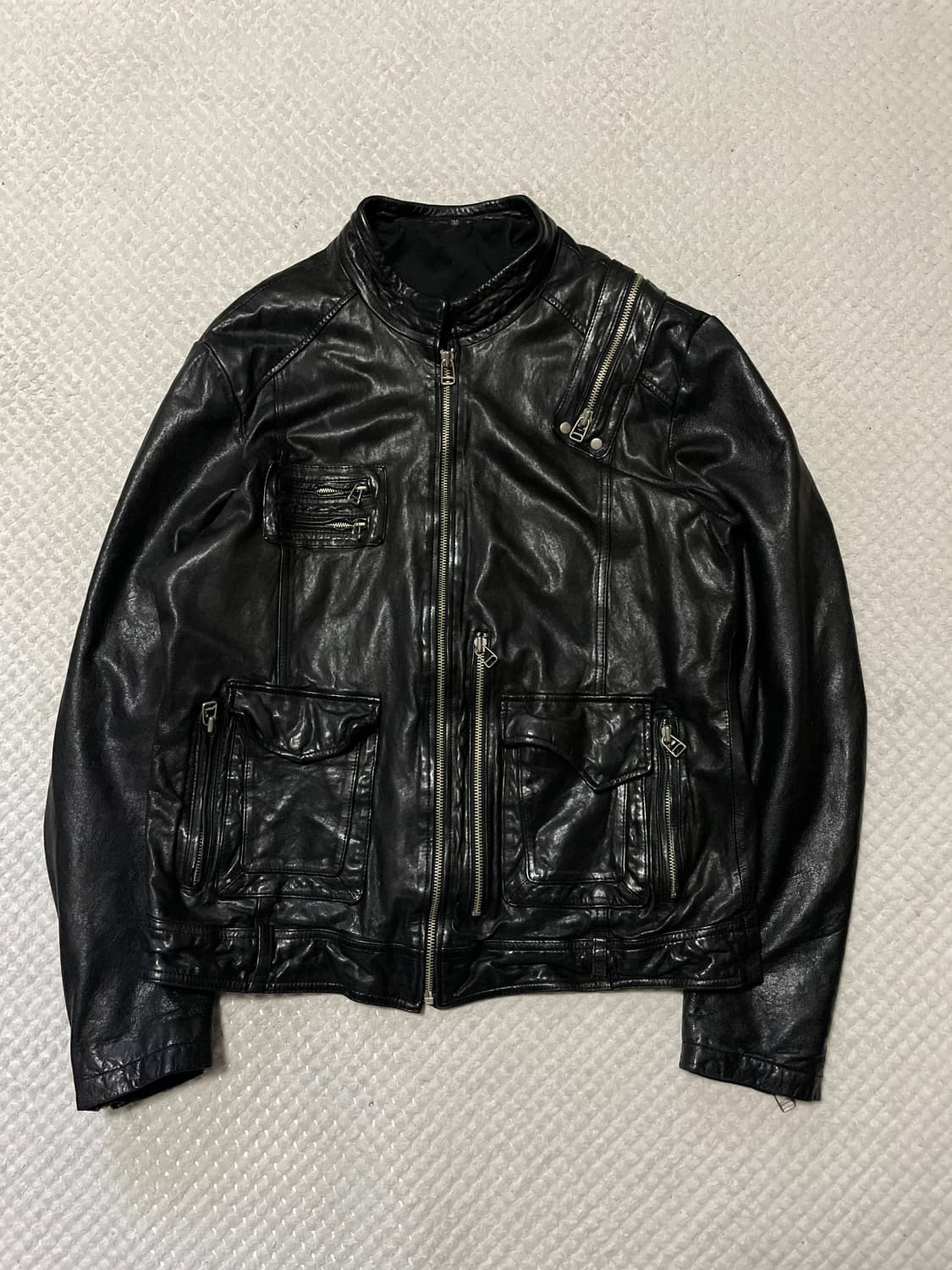 광희시장 웨스턴 무드 램스킨 양가죽 레더 자켓 상품이미지1