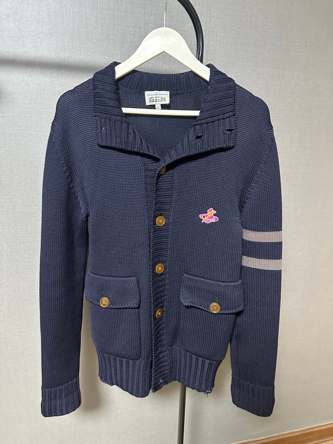 비비안 웨스트우드 네이비 가디건 남성 S 상품이미지2