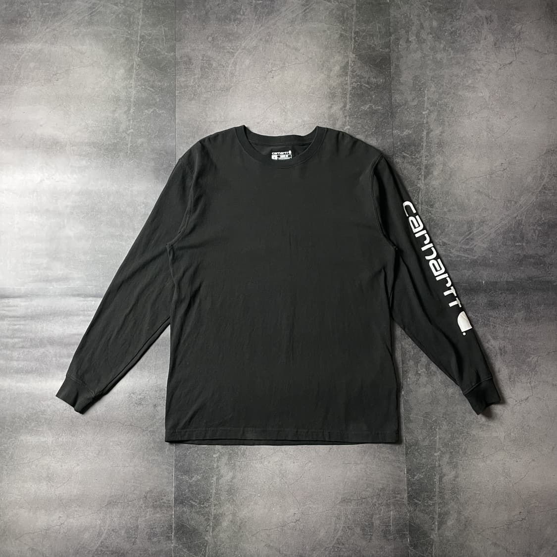 CARHARTT 칼하트 빈티지 블랙 코튼 긴팔 티셔츠 A00491 상품이미지1