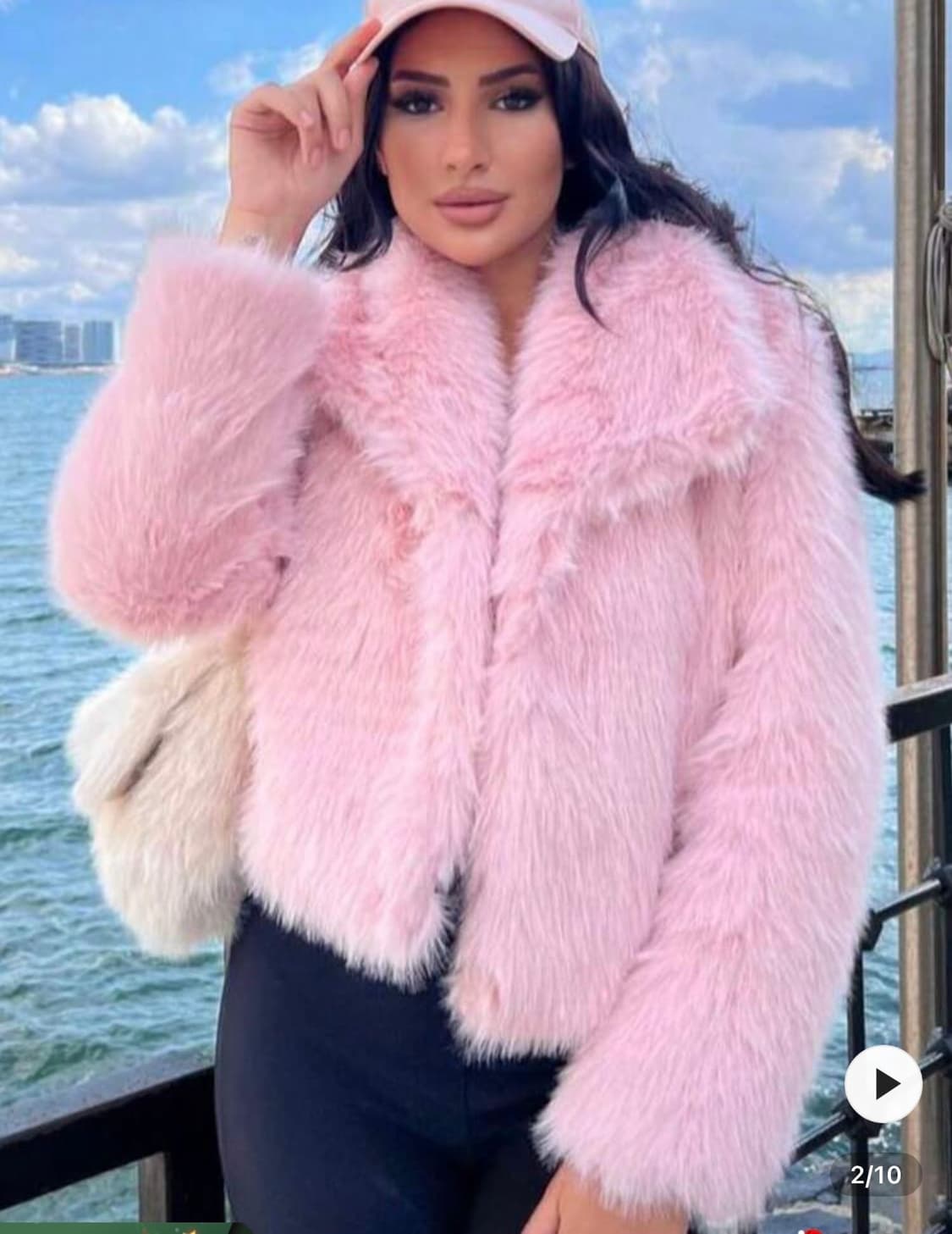 핑크퍼자켓 상품이미지5