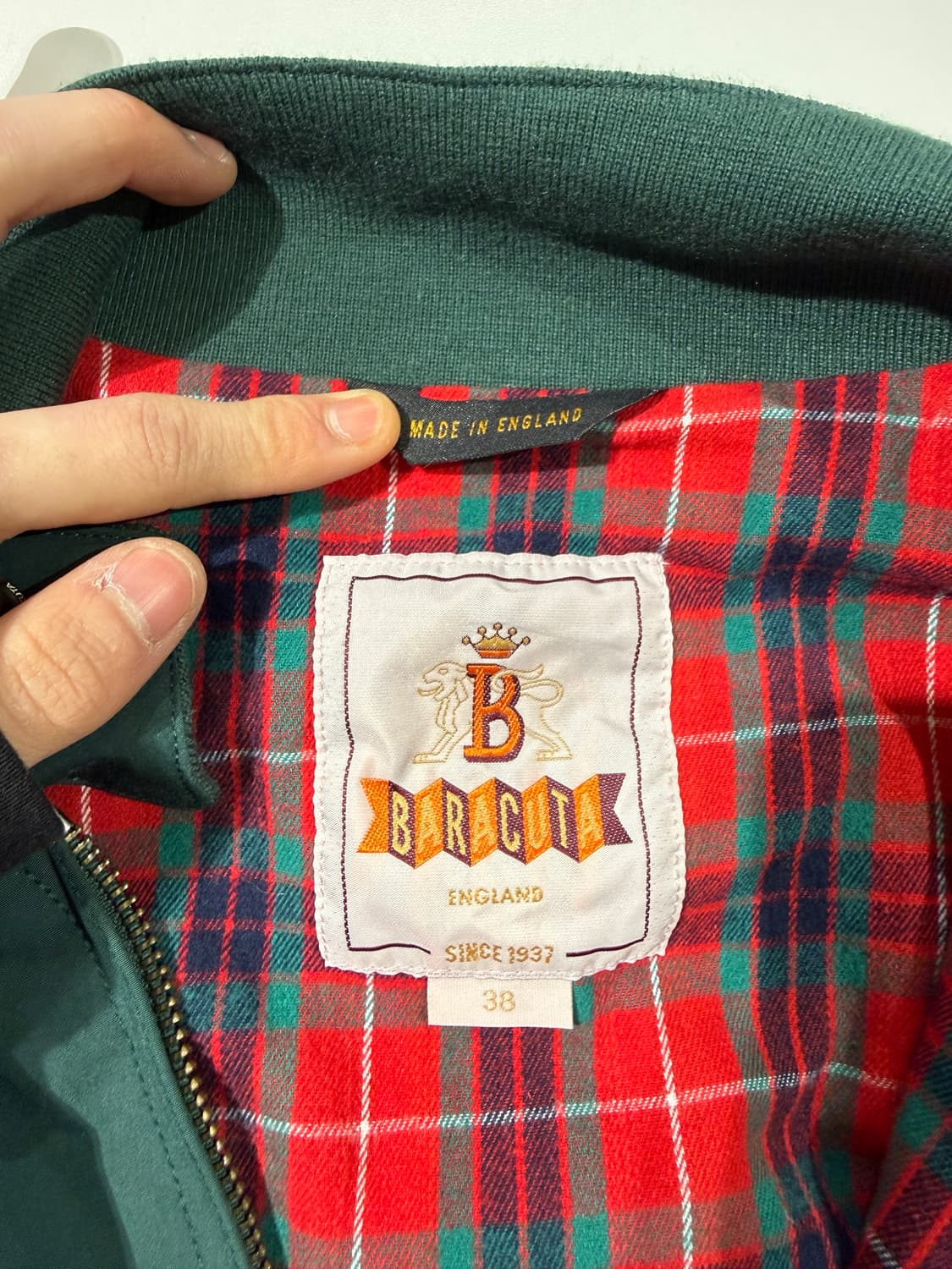 바라쿠타 G9 레이싱 그린 해링턴 자켓 상품이미지7