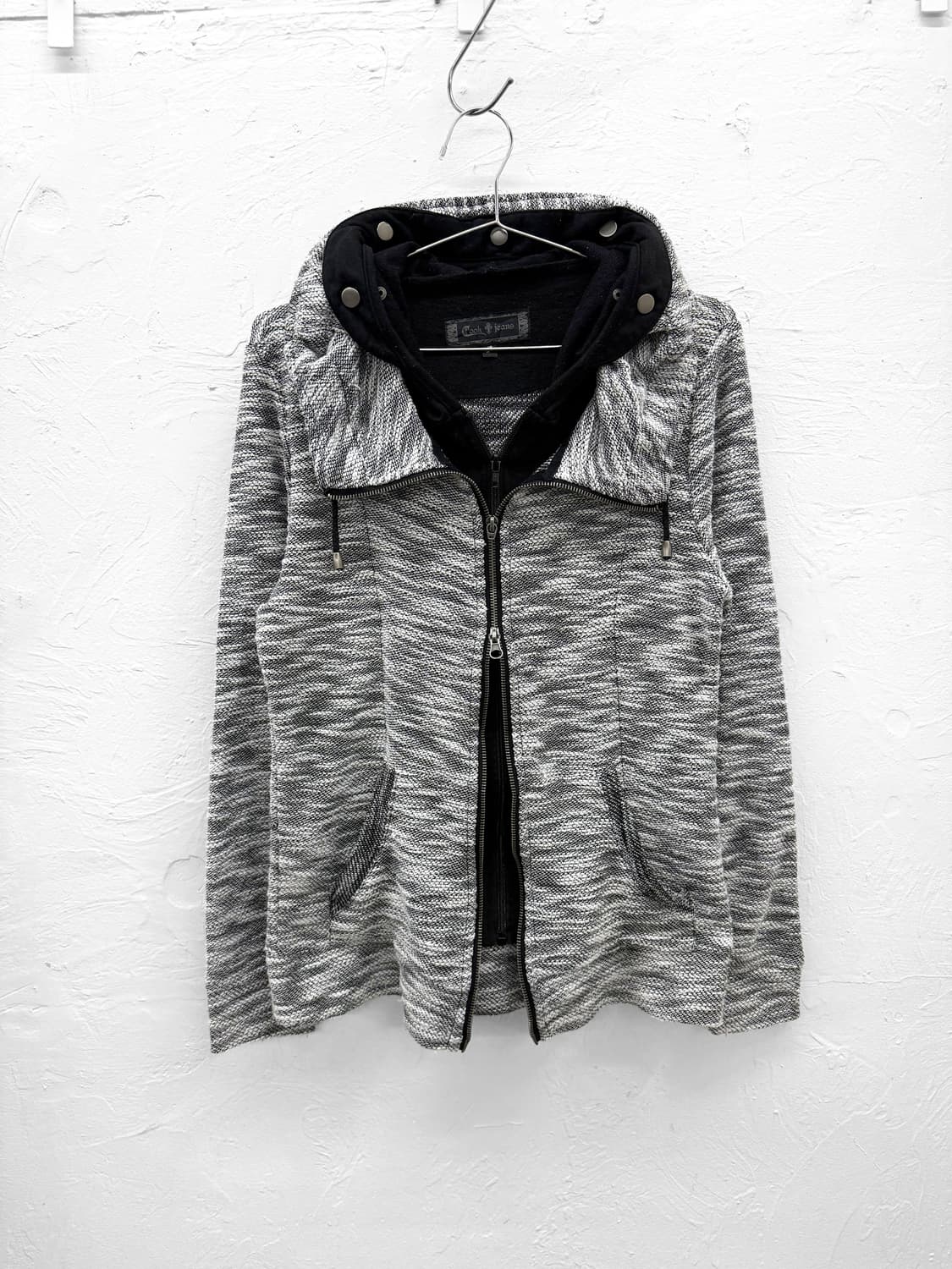 cook jeans 레이어드 후드집업 상품이미지1