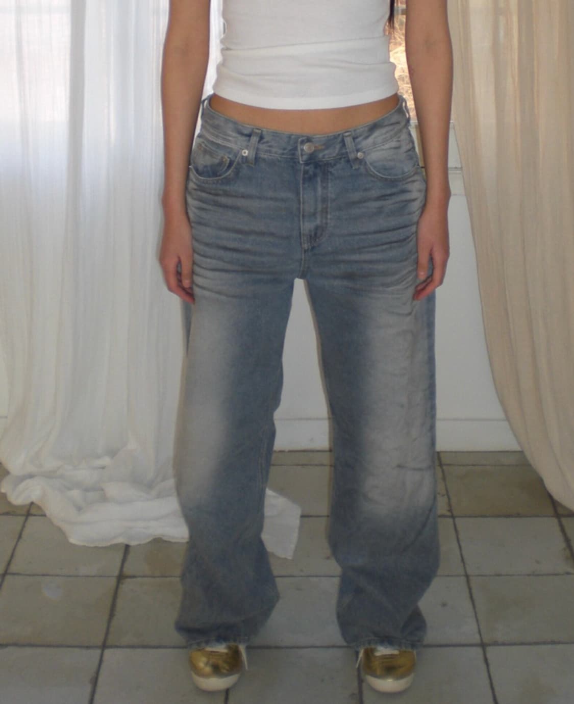 띵즈앤스터프 더티워싱데님 s사이즈 상품이미지2