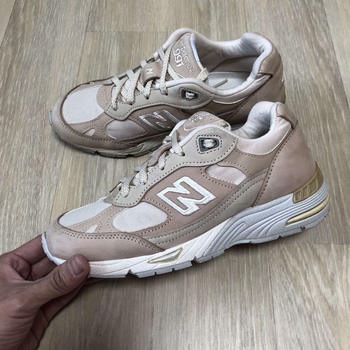 (225) 뉴발란스 991  MADE IN UK 991 샌드 핑크 상품이미지1