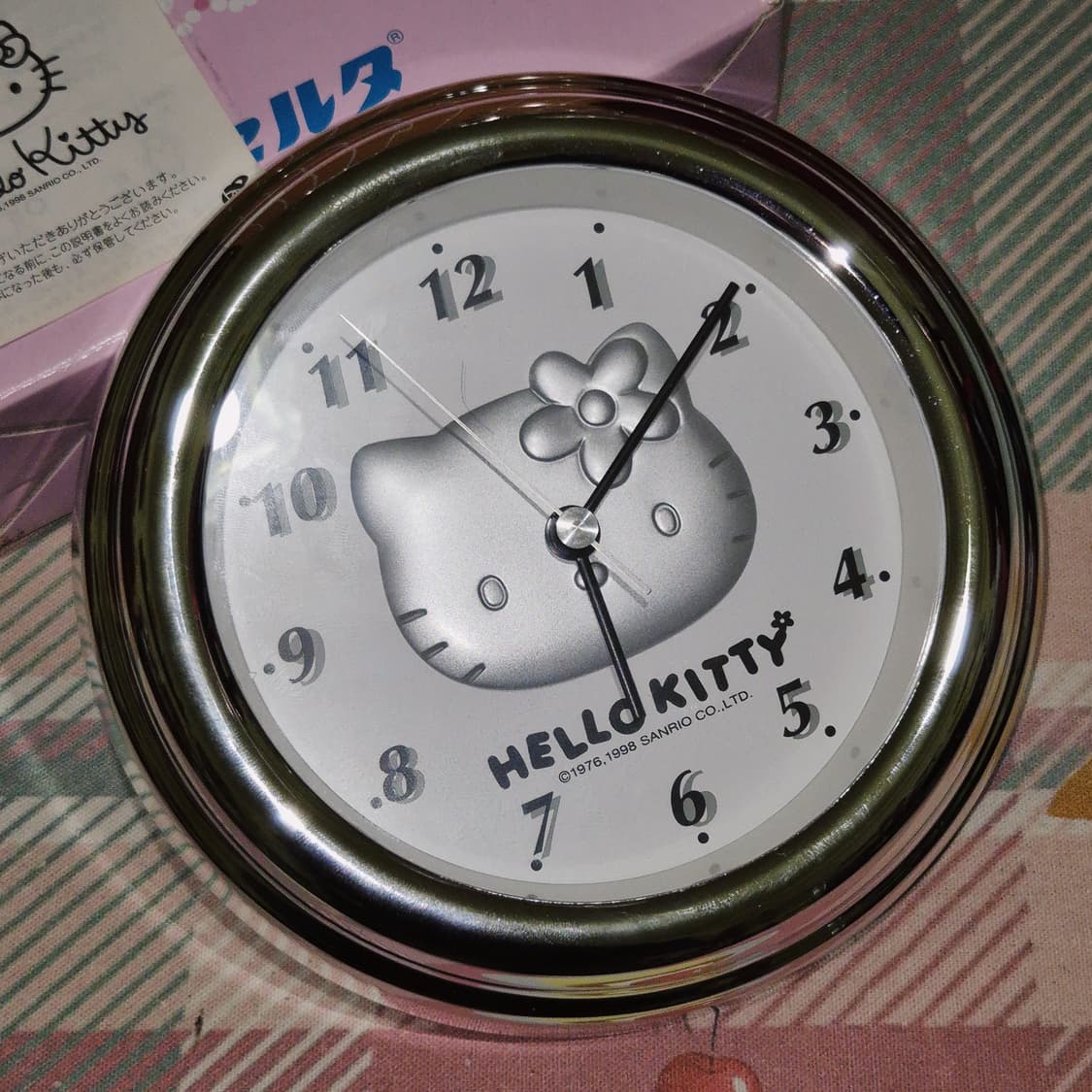 98s 고전 오리지널 키티 실버 벽시계 상품이미지9