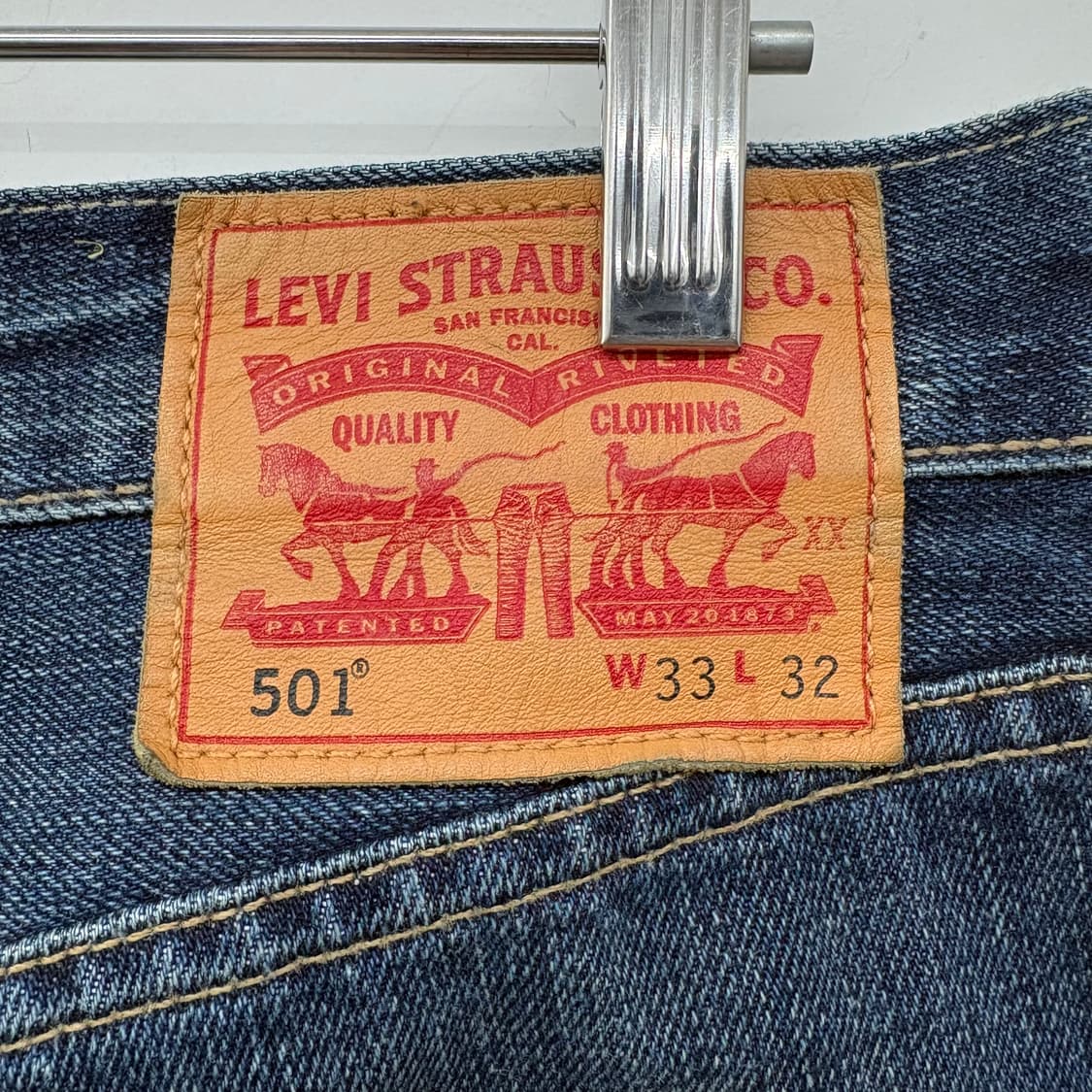 리바이스 501 데님 청바지 빈티지 워싱진 32 상품이미지6