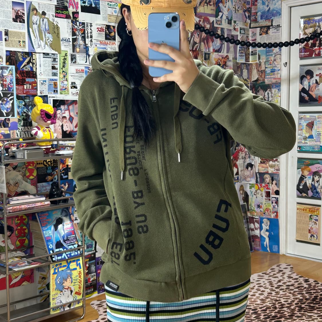FUBU 레터링 코튼 후드 집업 상품이미지2