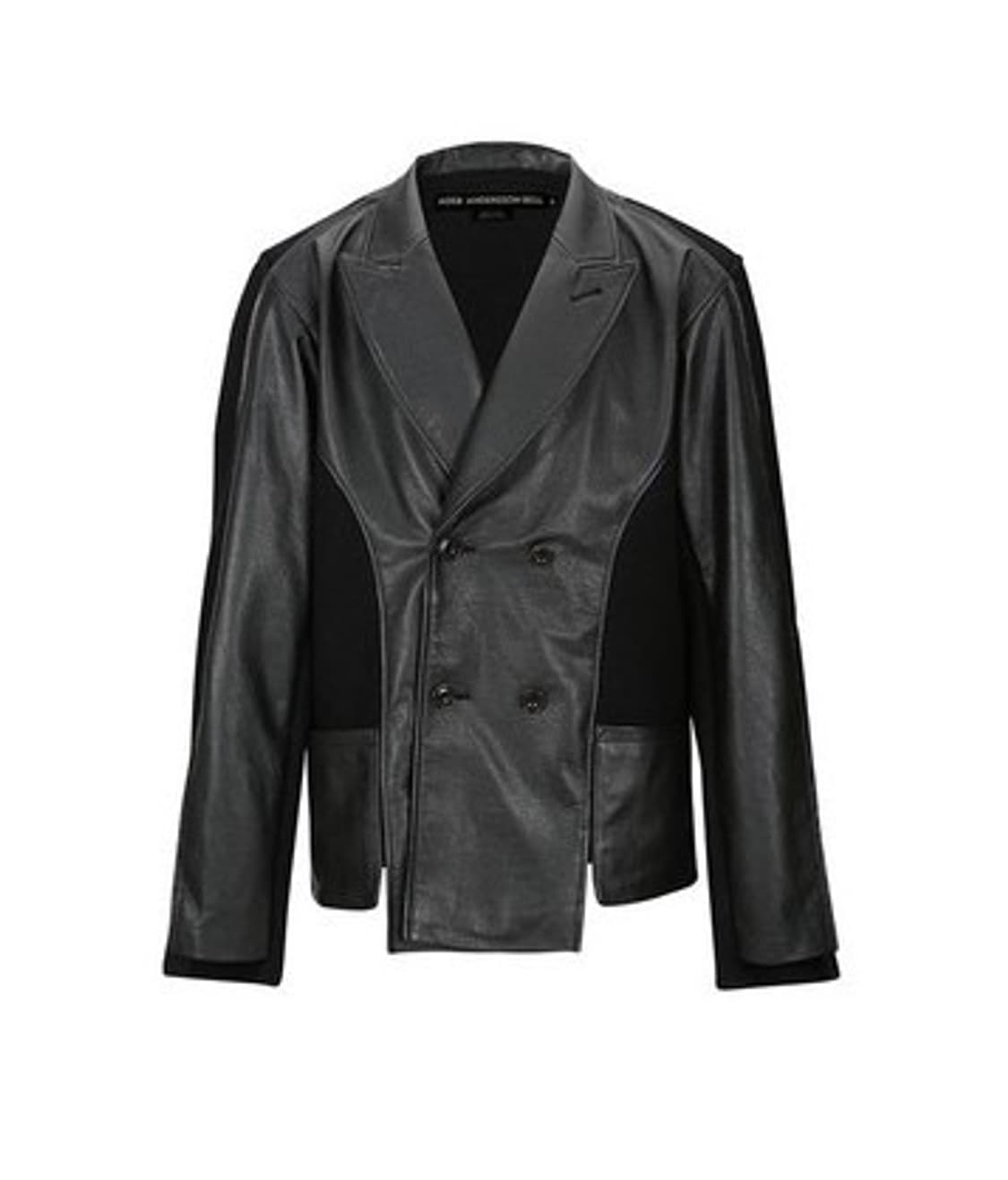 앤더슨벨 / 테디 레더 니트 더블 자켓 / L 상품이미지2