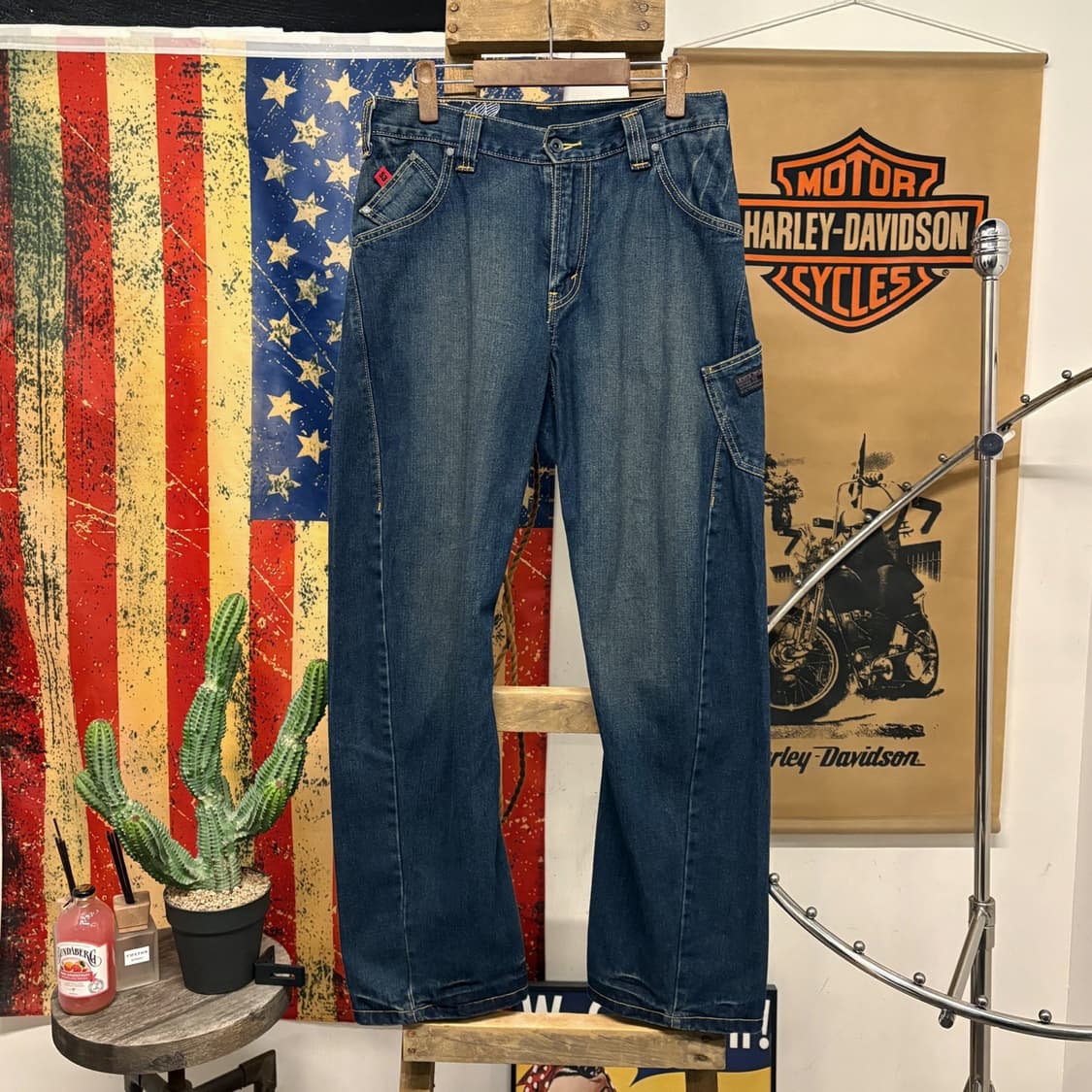 00s 리바이스 워크웨어 라인 빈티지워싱 부츠컷 데님팬츠 N185 상품이미지1