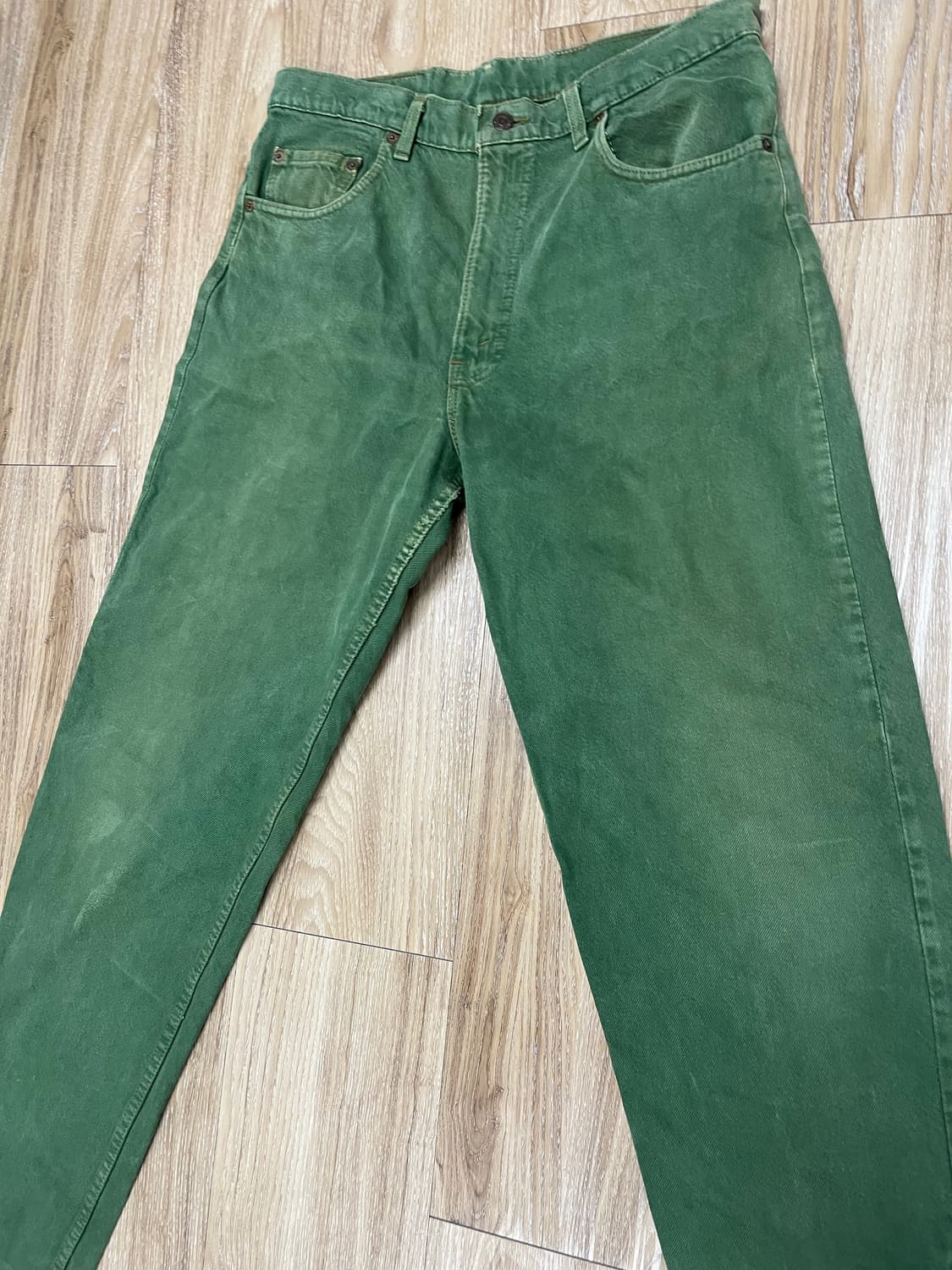 90s USA 리바이스 550 그린 청바지 34 상품이미지5