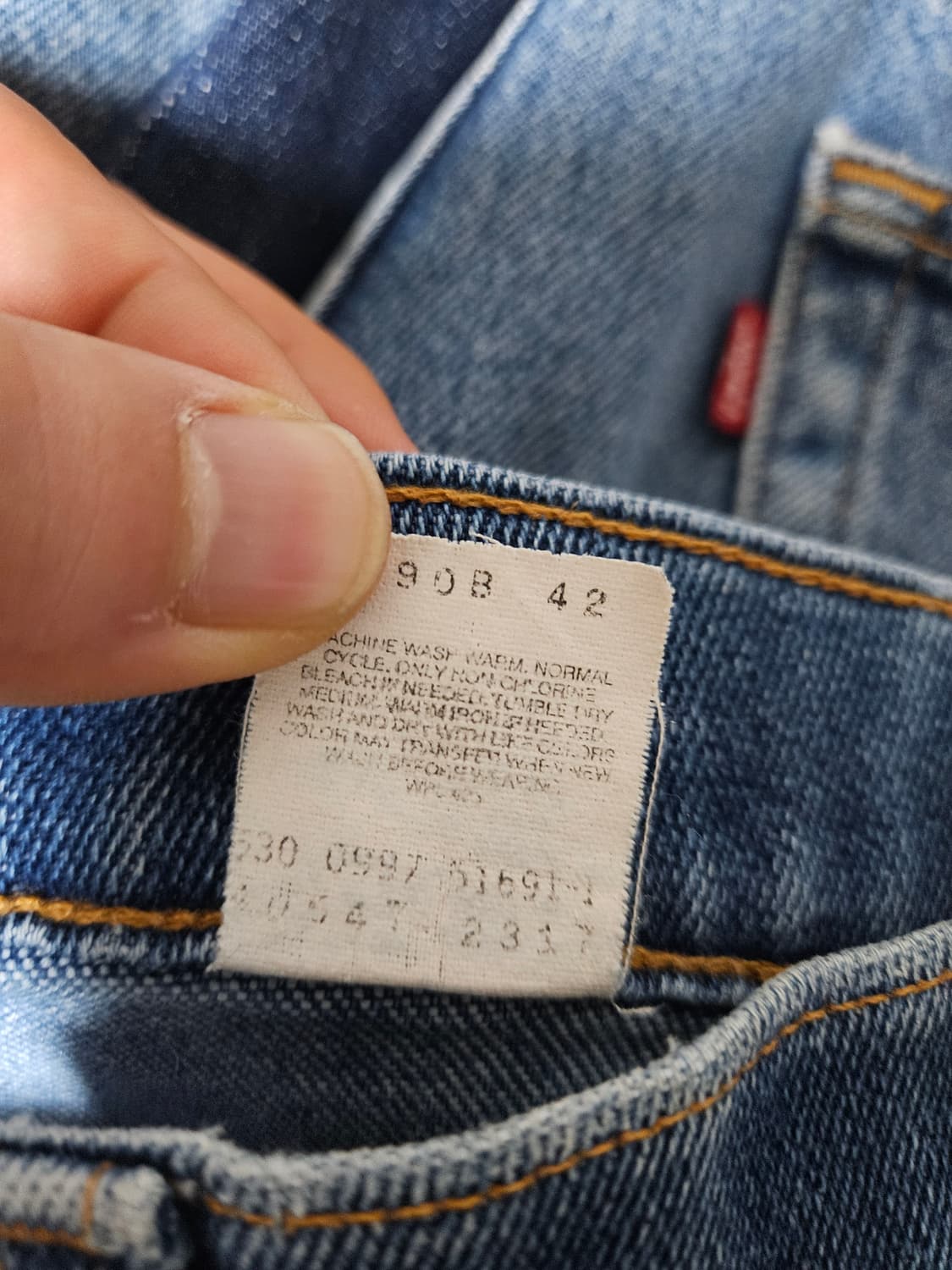 90s usa levis 547 오렌지탭 플레어핏 리바이스 상품이미지4