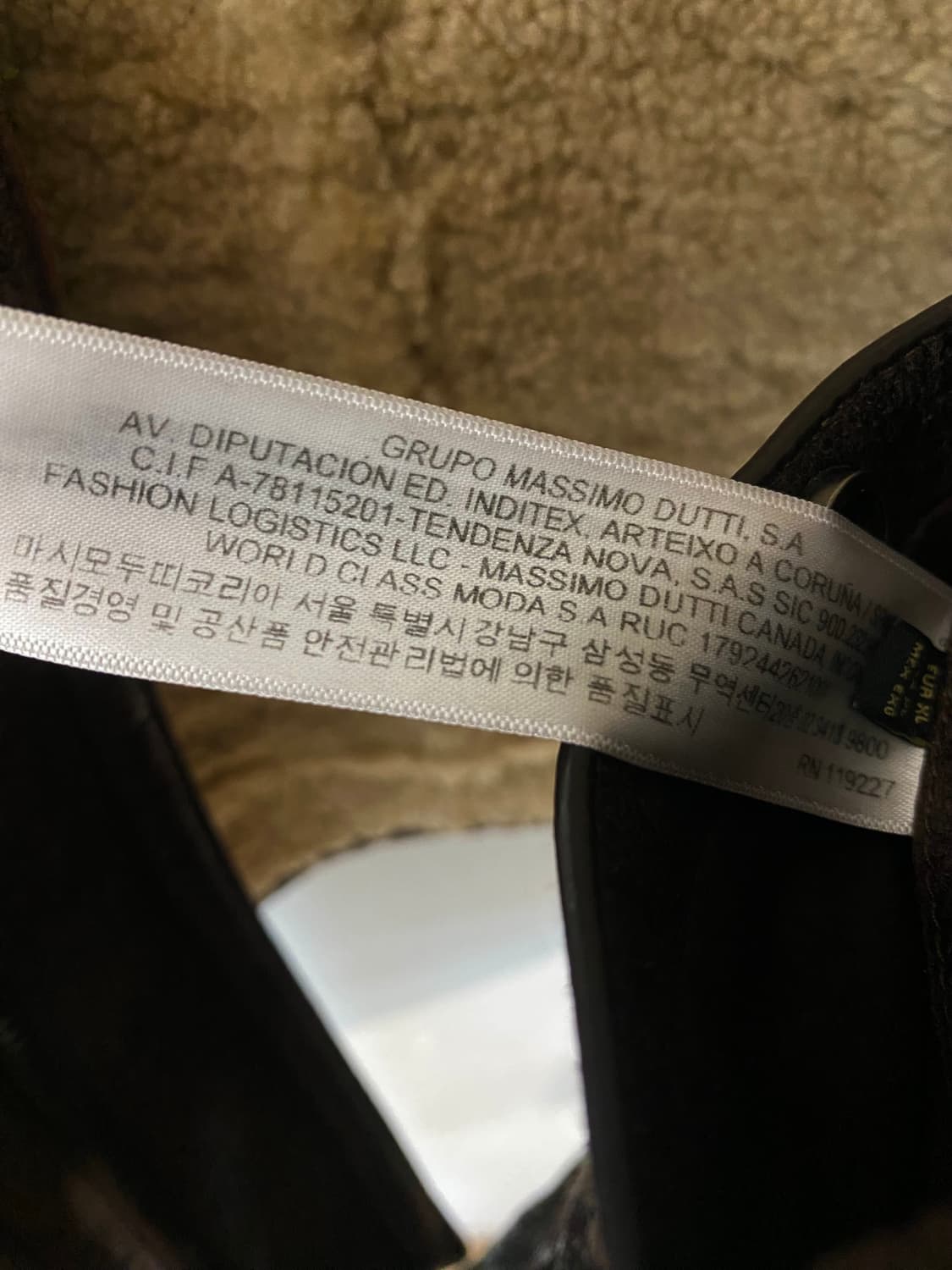 마시모 두띠 시어링 레더 자켓 상품이미지7