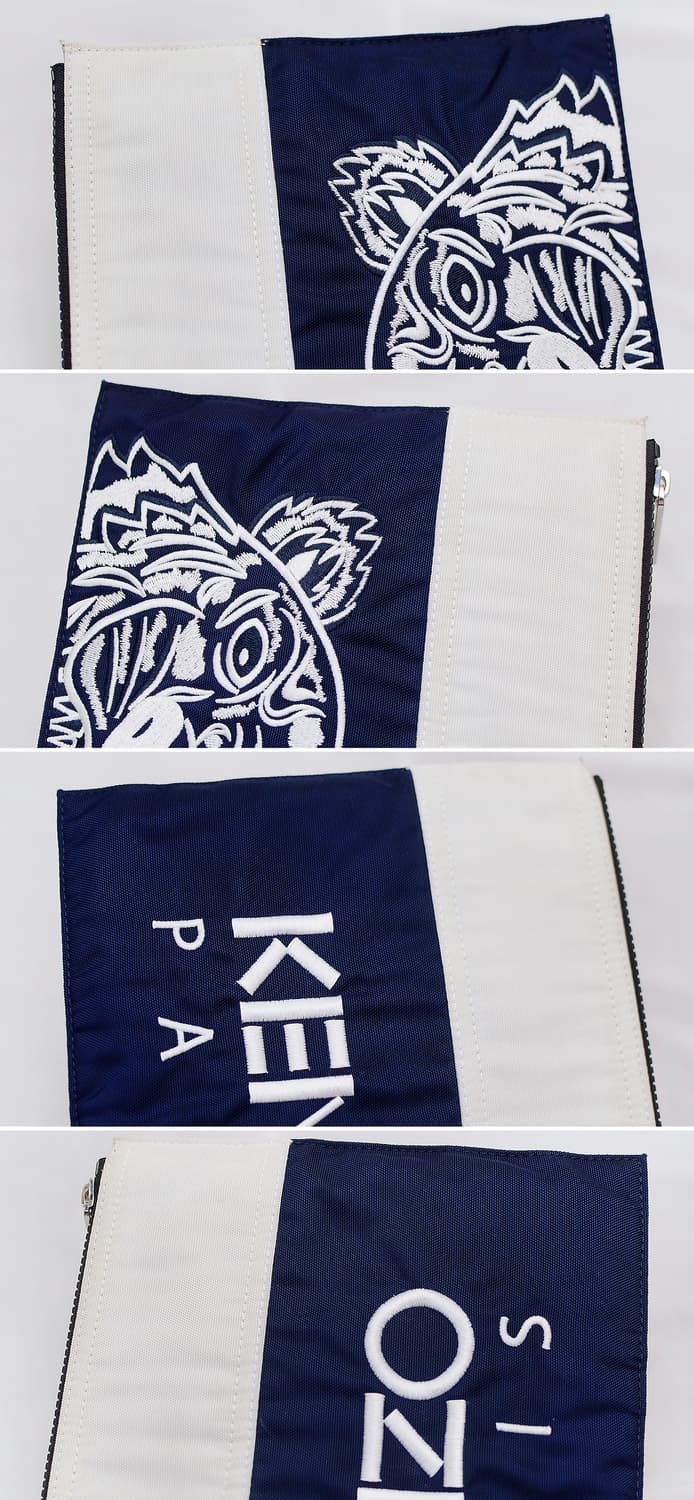 겐조 (KENZO) 컬러블럭 타이거 레터링 양면 로고 클러치백 상품이미지6
