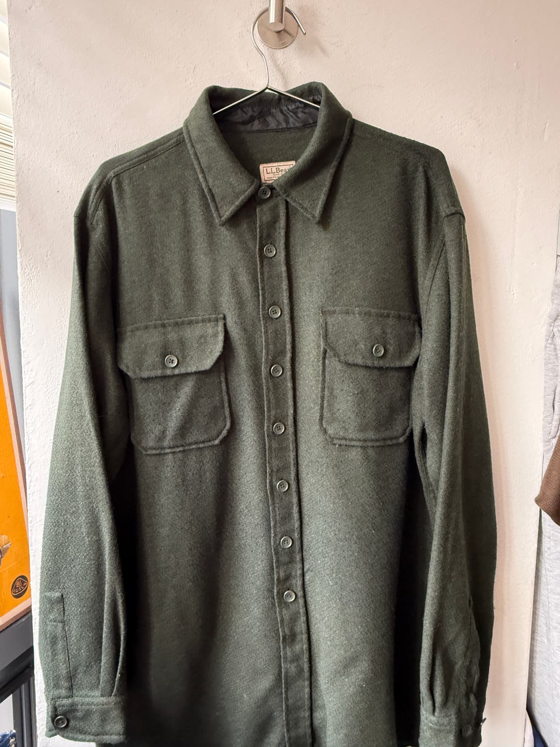 L.L bean 엘엘빈 울 셔츠 자켓 L 터키산 상품이미지1