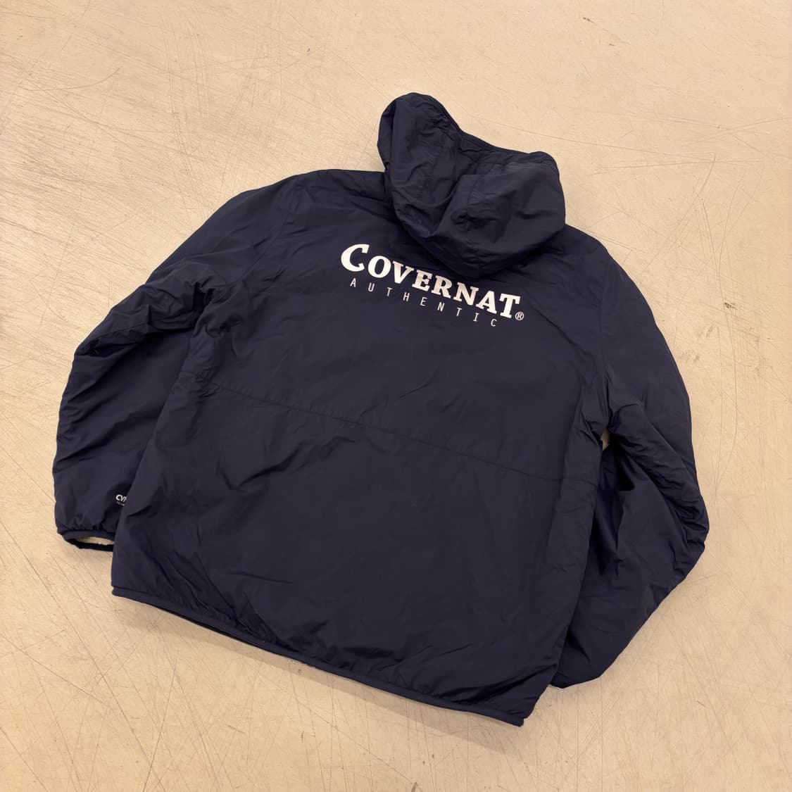 커버낫 리버시블 빅로고 쉐르파 자켓 상품이미지1