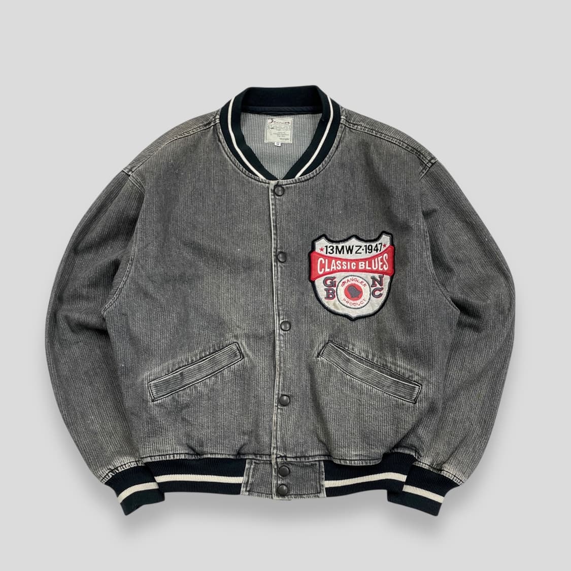 90s 랭글러 데님 바시티 자켓 상품이미지1