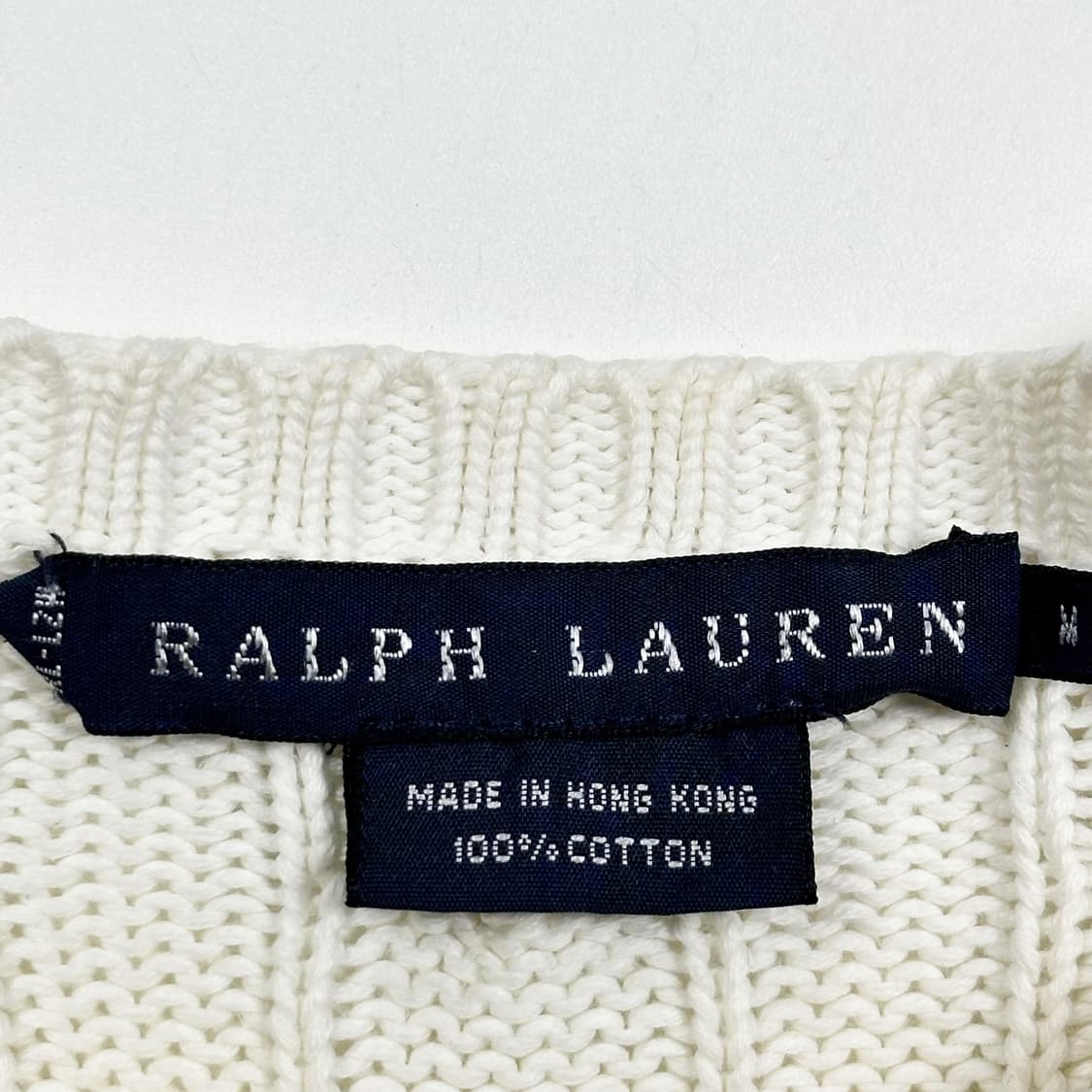 폴로 랄프로렌 포니 화이트 꽈배기 케이블니트 (M 여성추천) 상품이미지5
