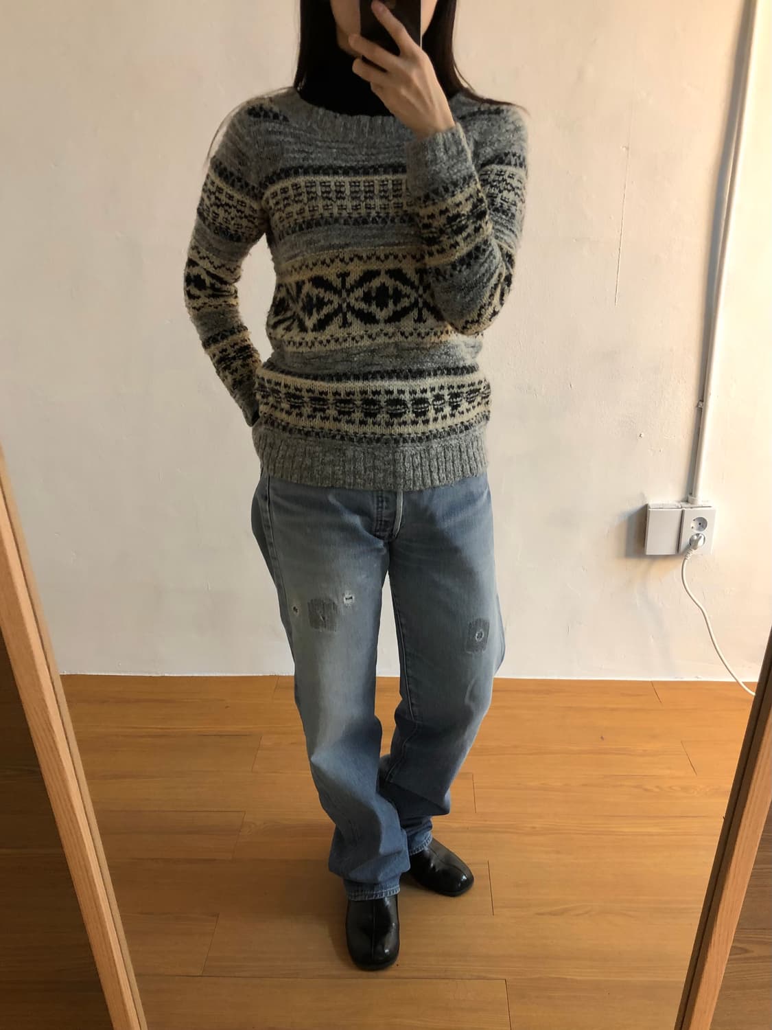 데님앤서플라이 노르딕 스웨터 상품이미지4