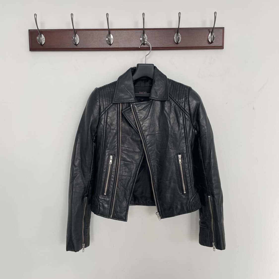 y2k 마쥬 라이더 레더 가죽 자켓 상품이미지2