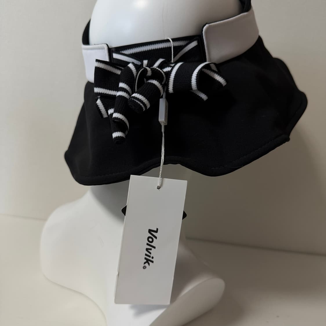 볼빅 썬캡 블랙 화이트 배색 상품이미지3