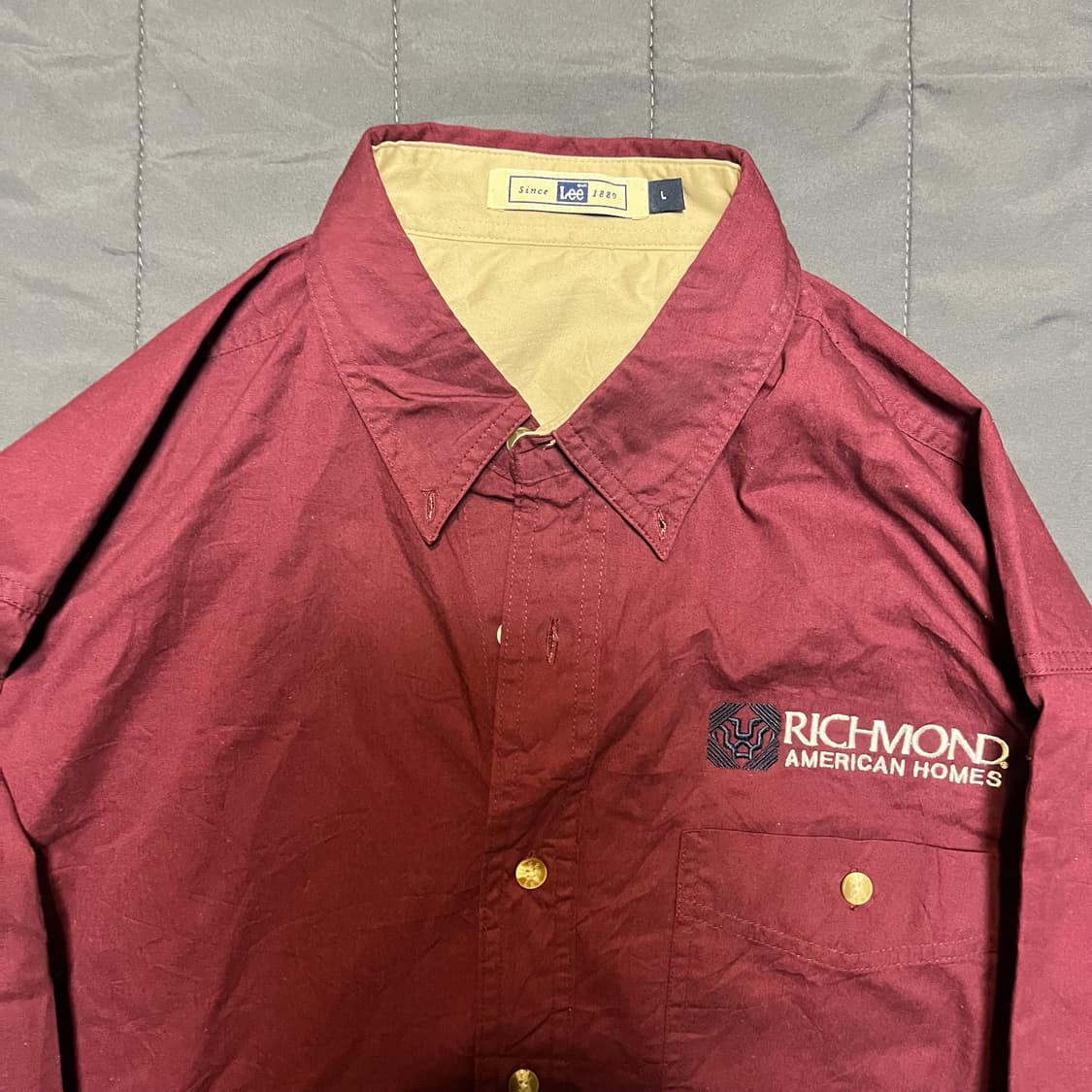 80‘s Lee cotton work shirts 상품이미지2