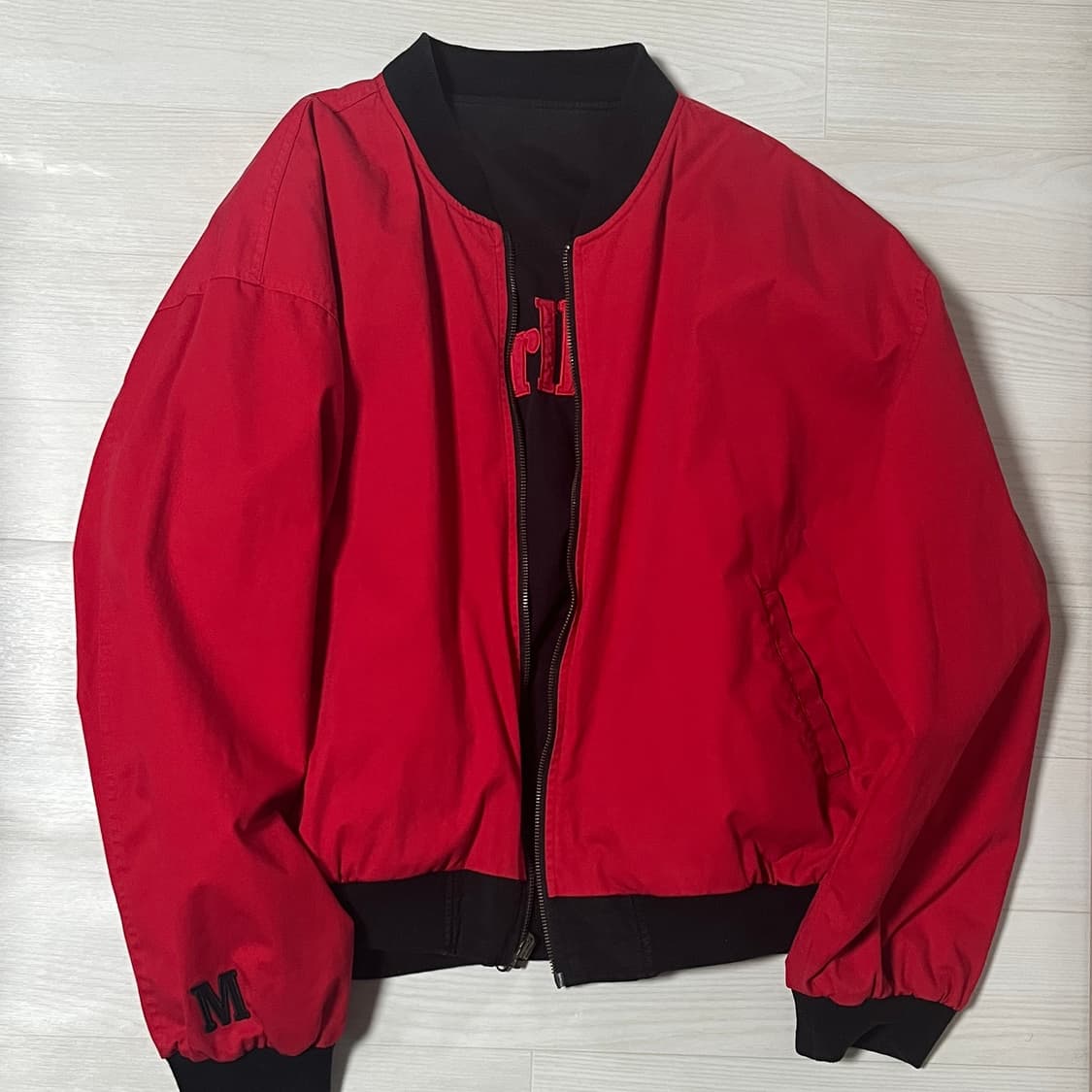 90s 말보로 리버시블 봄버 자켓 상품이미지4