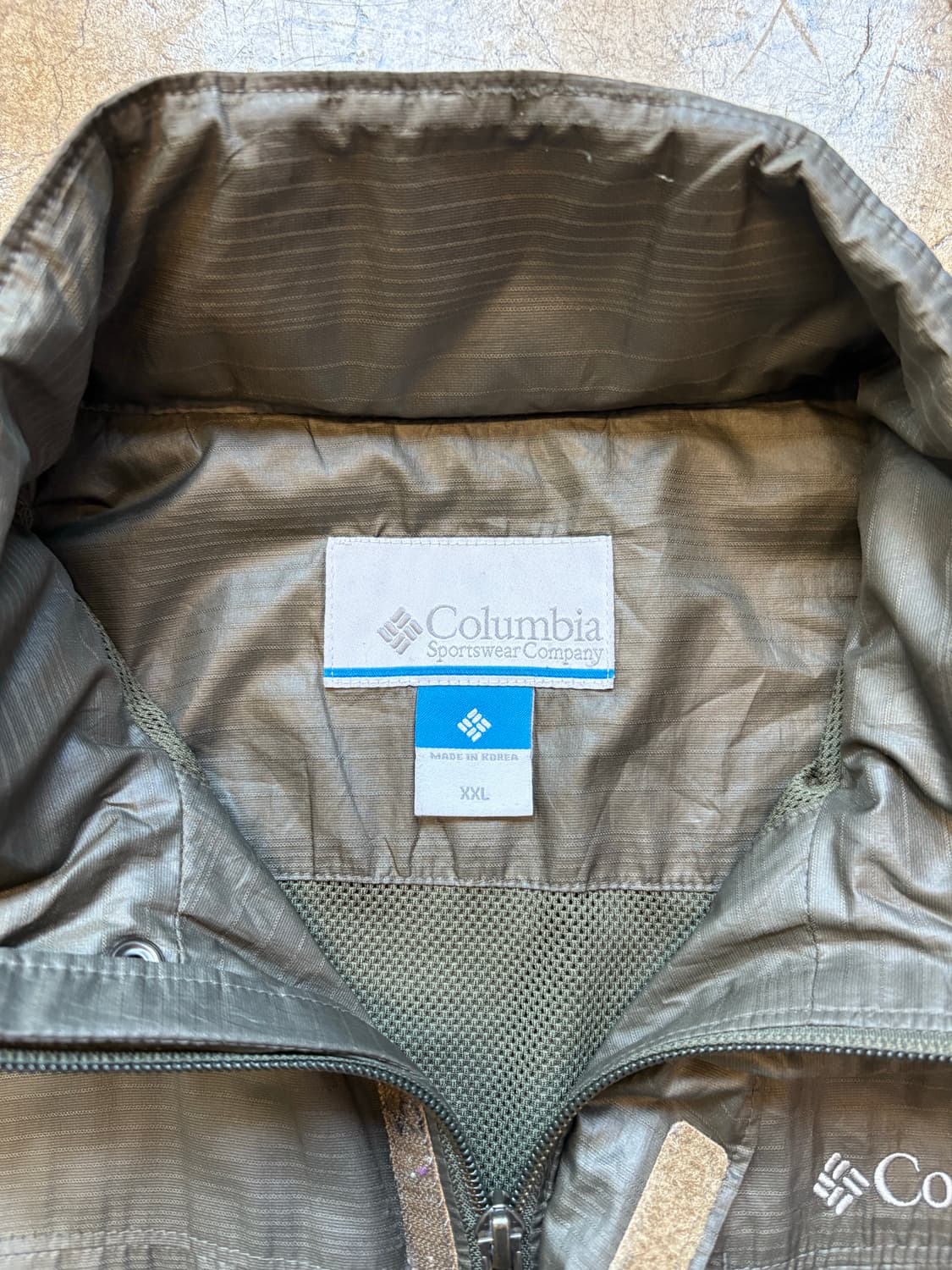 컬럼비아 올리브 나일론 바람막이 재킷 상품이미지4