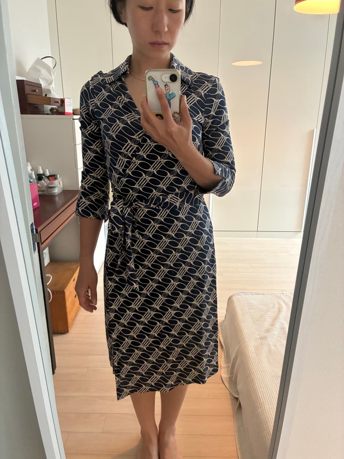 DVF 실크 랩원피스  상품이미지1