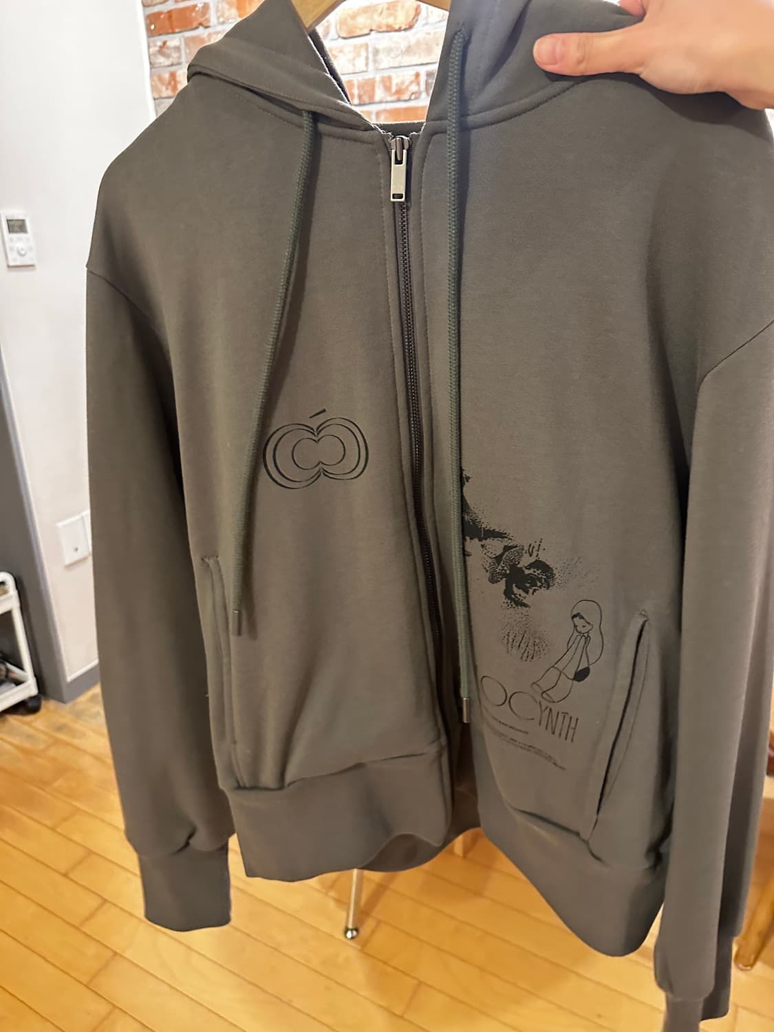 콜로신스 24 테디걸 후드집업 상품이미지2