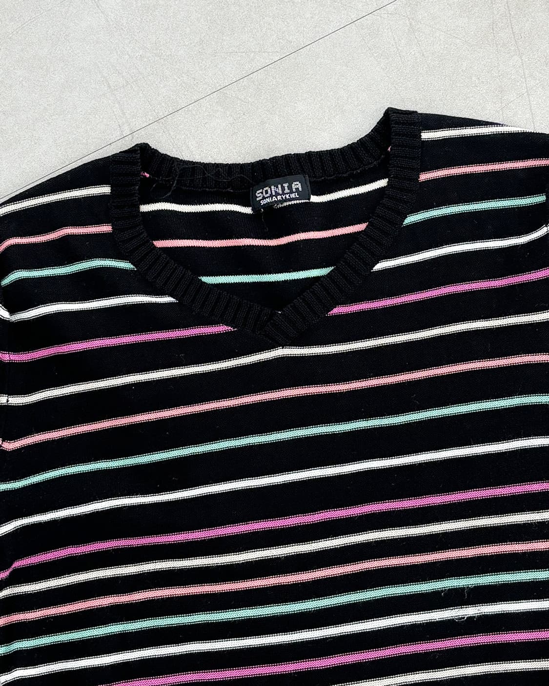 SONIA RYKIEL 비비드 스트라이프 반팔 풀오버 상품이미지7