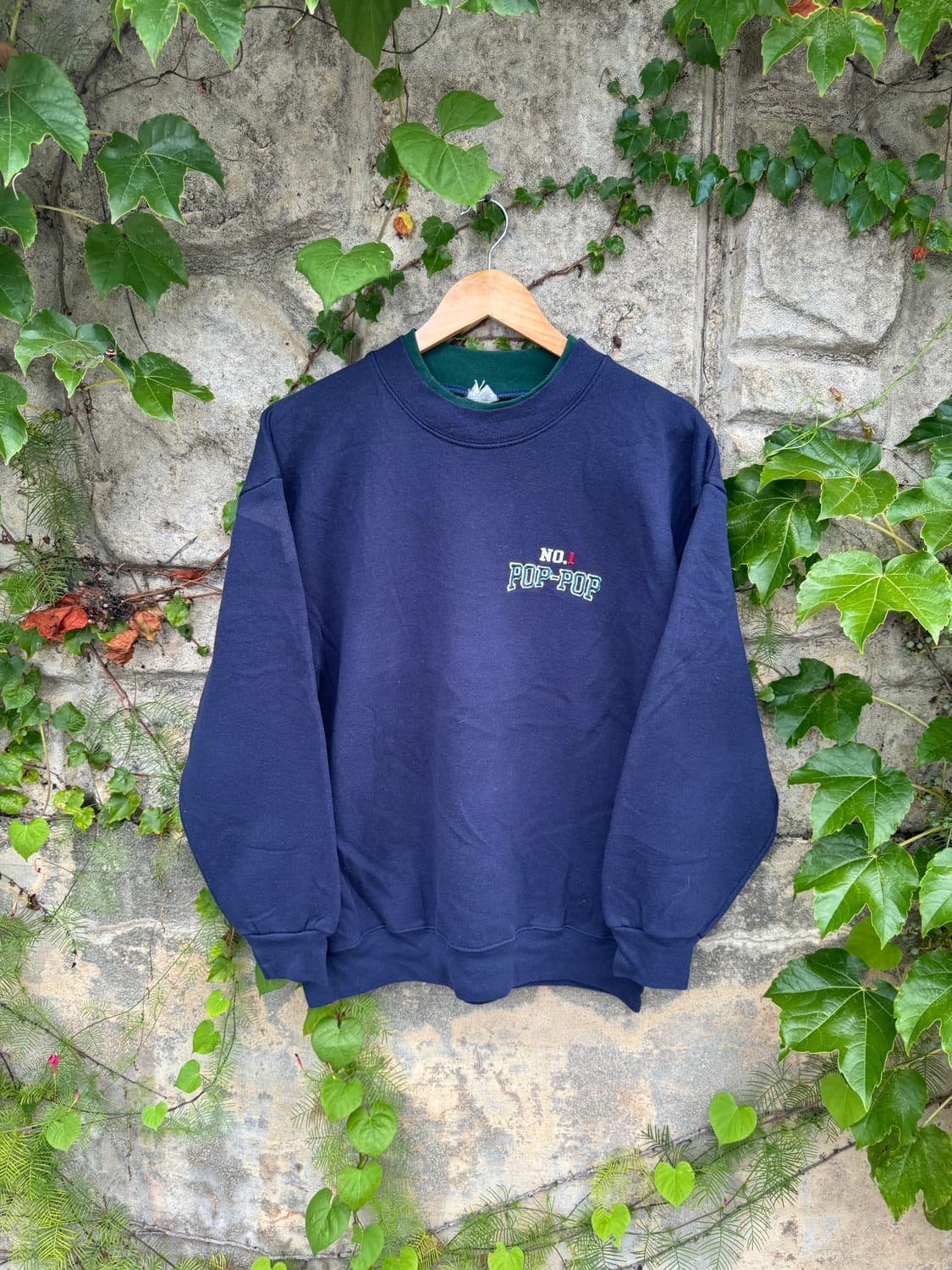90s won’s wear made in usa 자수 맨투맨 스웻셔츠 상품이미지1