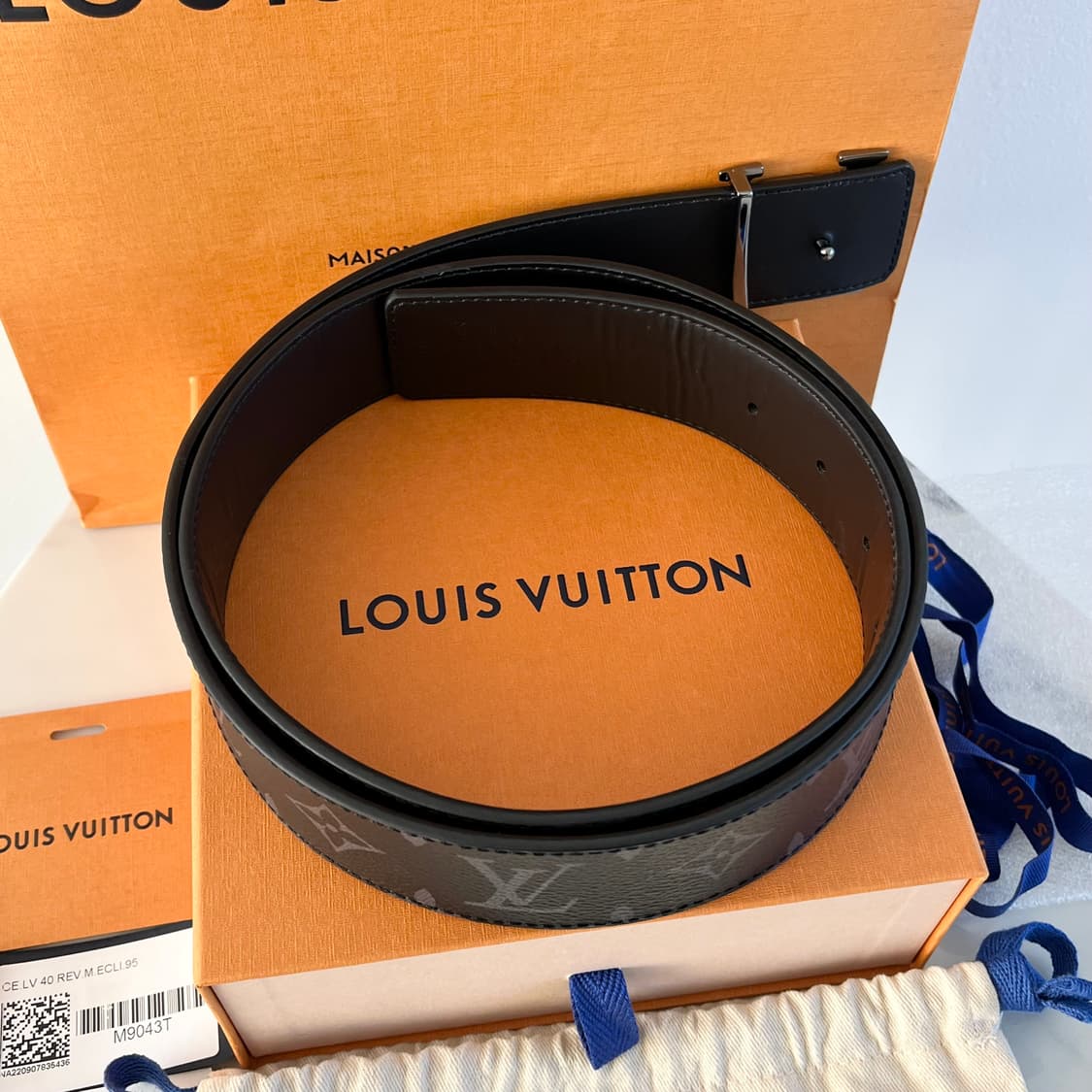 [S급/정품] 루이비통 LV 리버서블 이클립스 벨트 40MM 상품이미지3