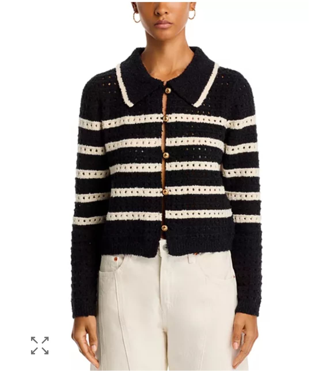 마시모두띠 코튼 스트라이프 가디건 M사이즈 상품이미지6