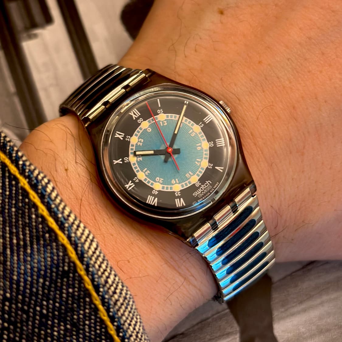 92년판) 빈티지 스와치 익스팬션 스트랩 screw driver 상품이미지1