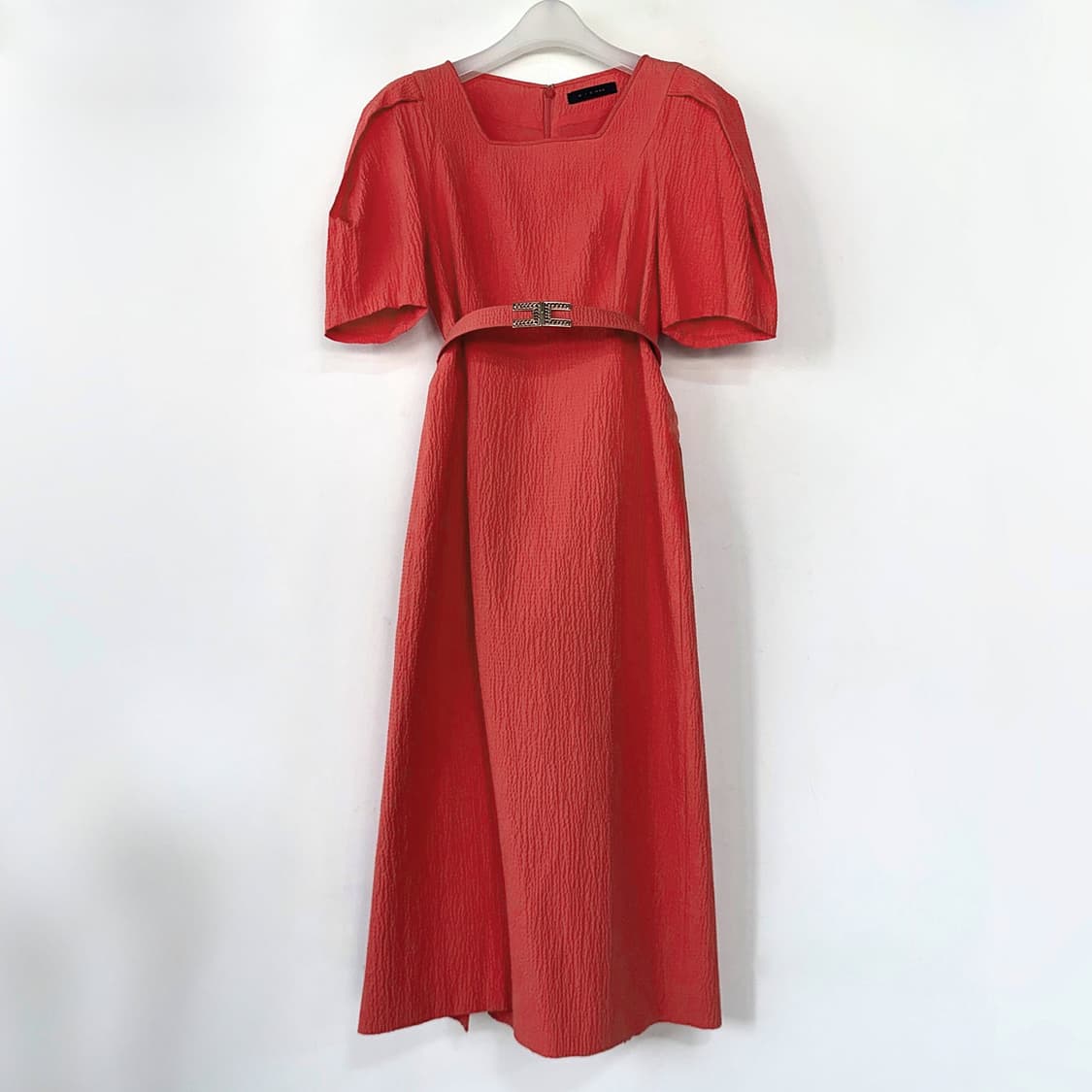 미샤 스퀘어 넥 퍼프 슬리브 원피스 상품이미지3