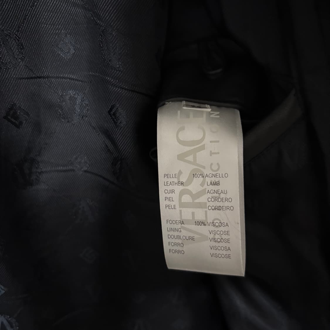 베르사체 컬렉션 램스킨 레더 바이커 자켓 50 라이더자켓 가죽자켓 상품이미지5