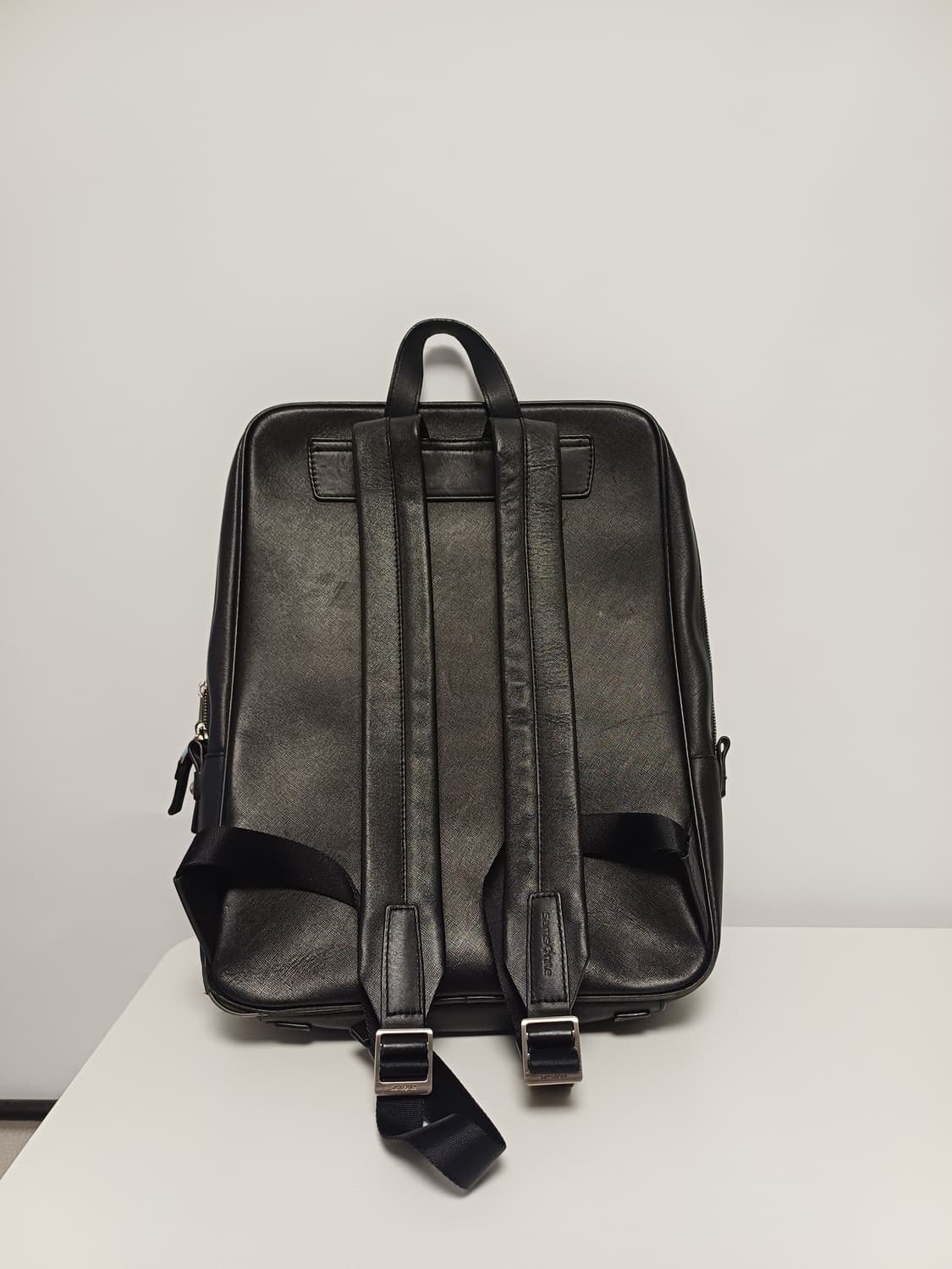 [희귀/가죽] 샘소나이트 제이몬(Jamon) 풀그레인 레더 백팩 상품이미지2